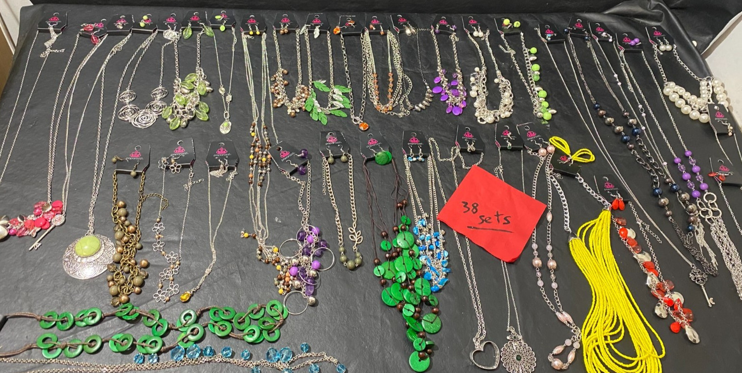 jewelry Necklace and earring sets lot of 38 Paparazzi - NEW jewelry Necklace and earring sets lot of 38 Paparazzi - NEW