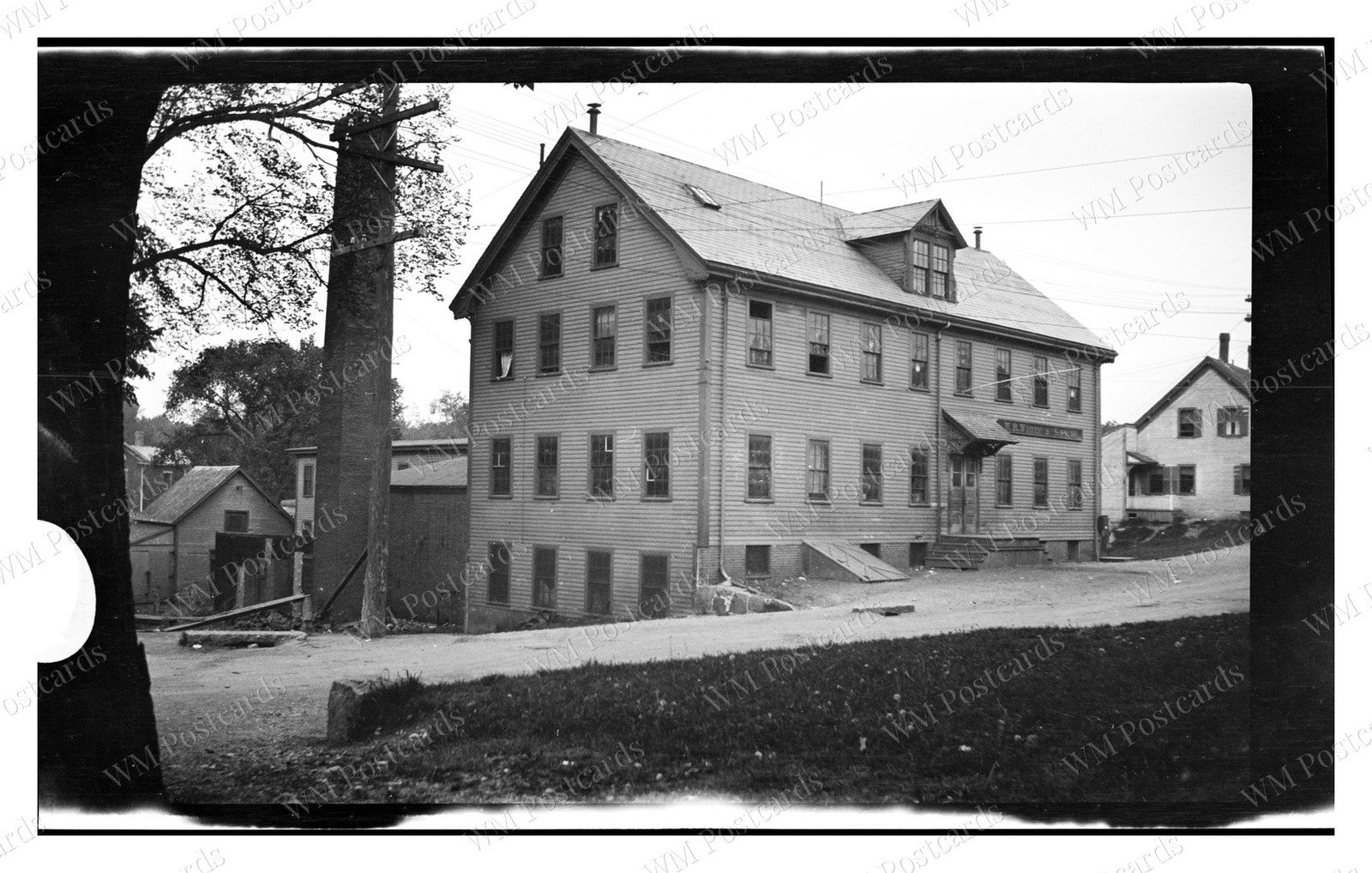Quincy Massachusetts circa 1900 W B White Factory Standard Postcard