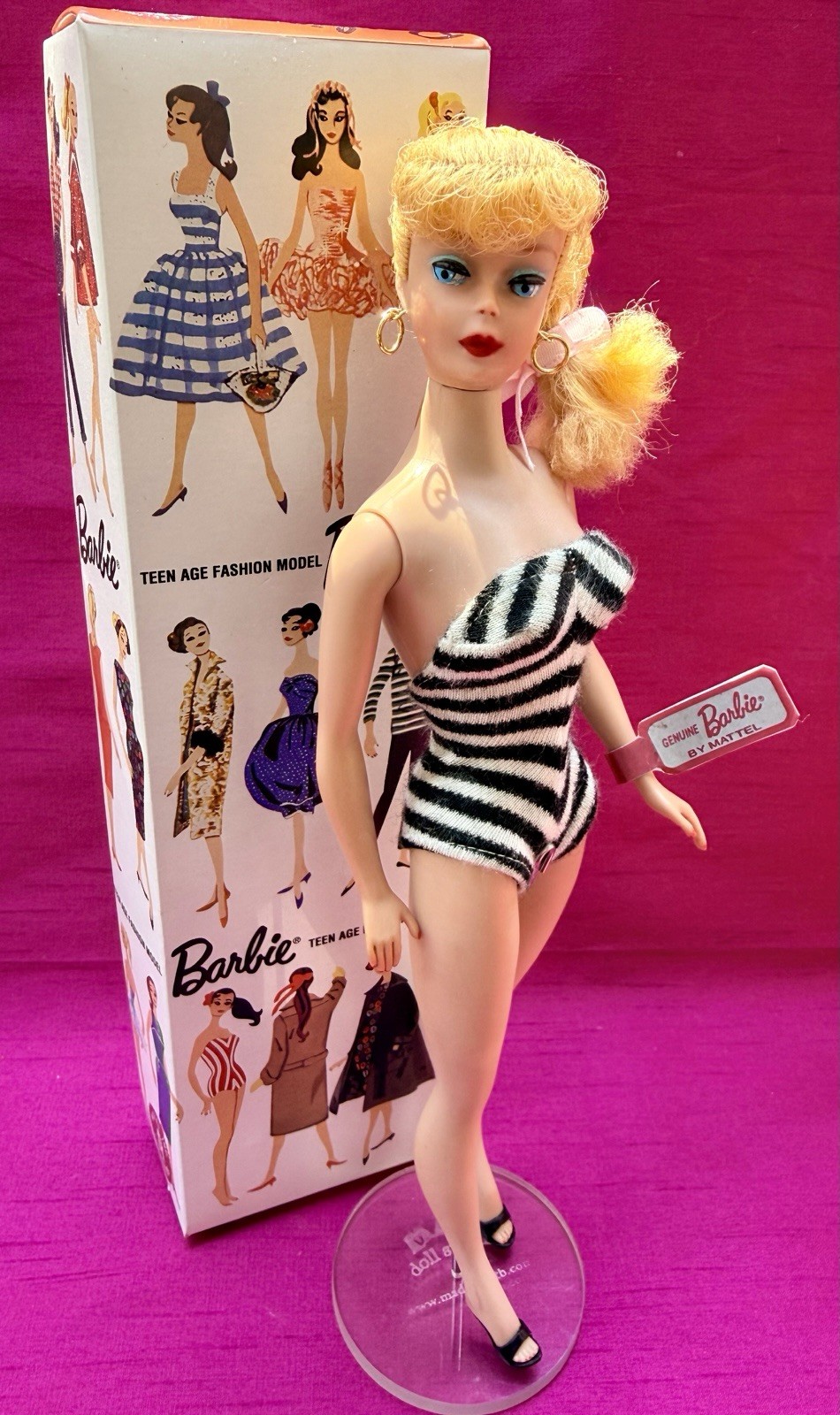 Vintage Mattel Early 1960’s Ponytail Barbie Doll, with Orig. S/S & More ~Beauty