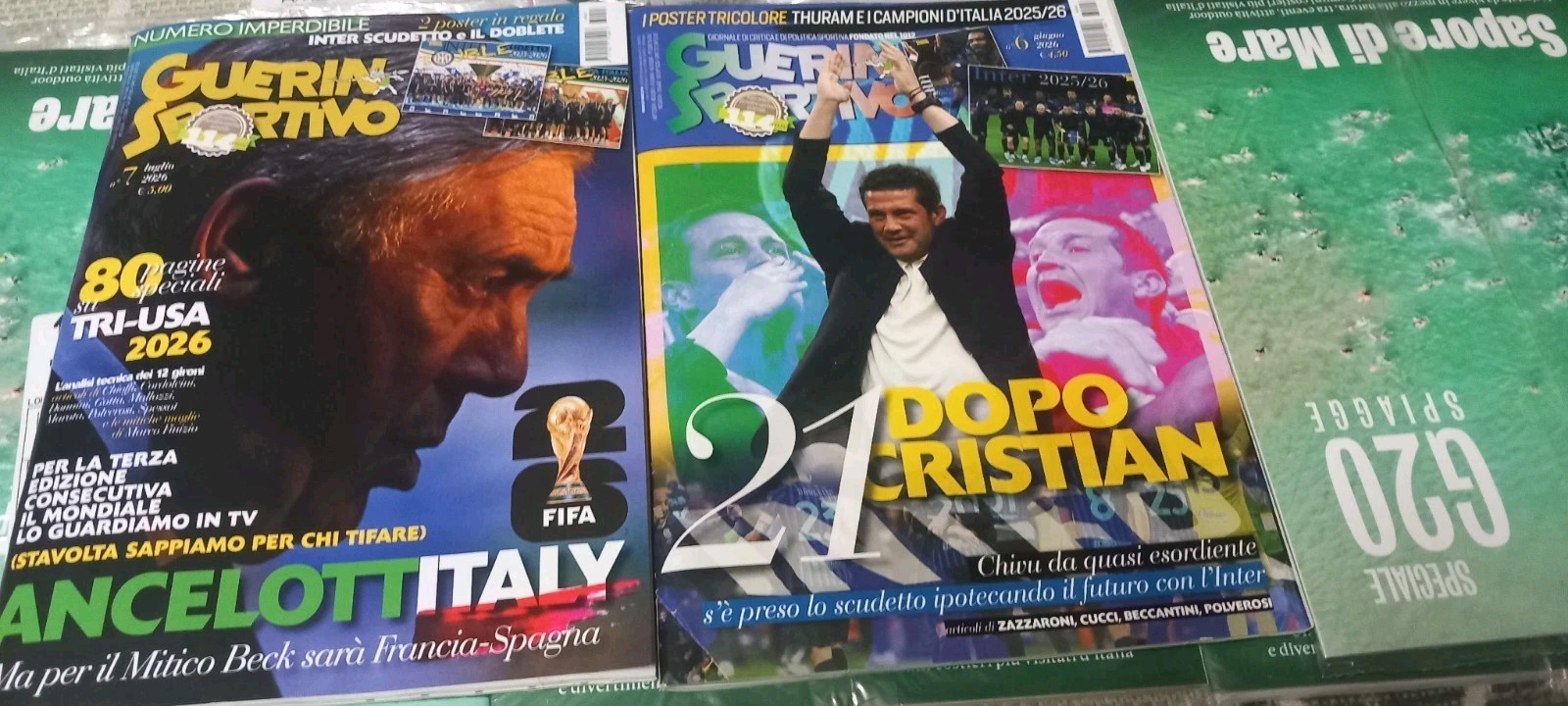  GUERIN SPORTIVO No. 6 and No. 7 2026 INTER ITALIAN CHAMPION AND DOUBLES 2025-26  