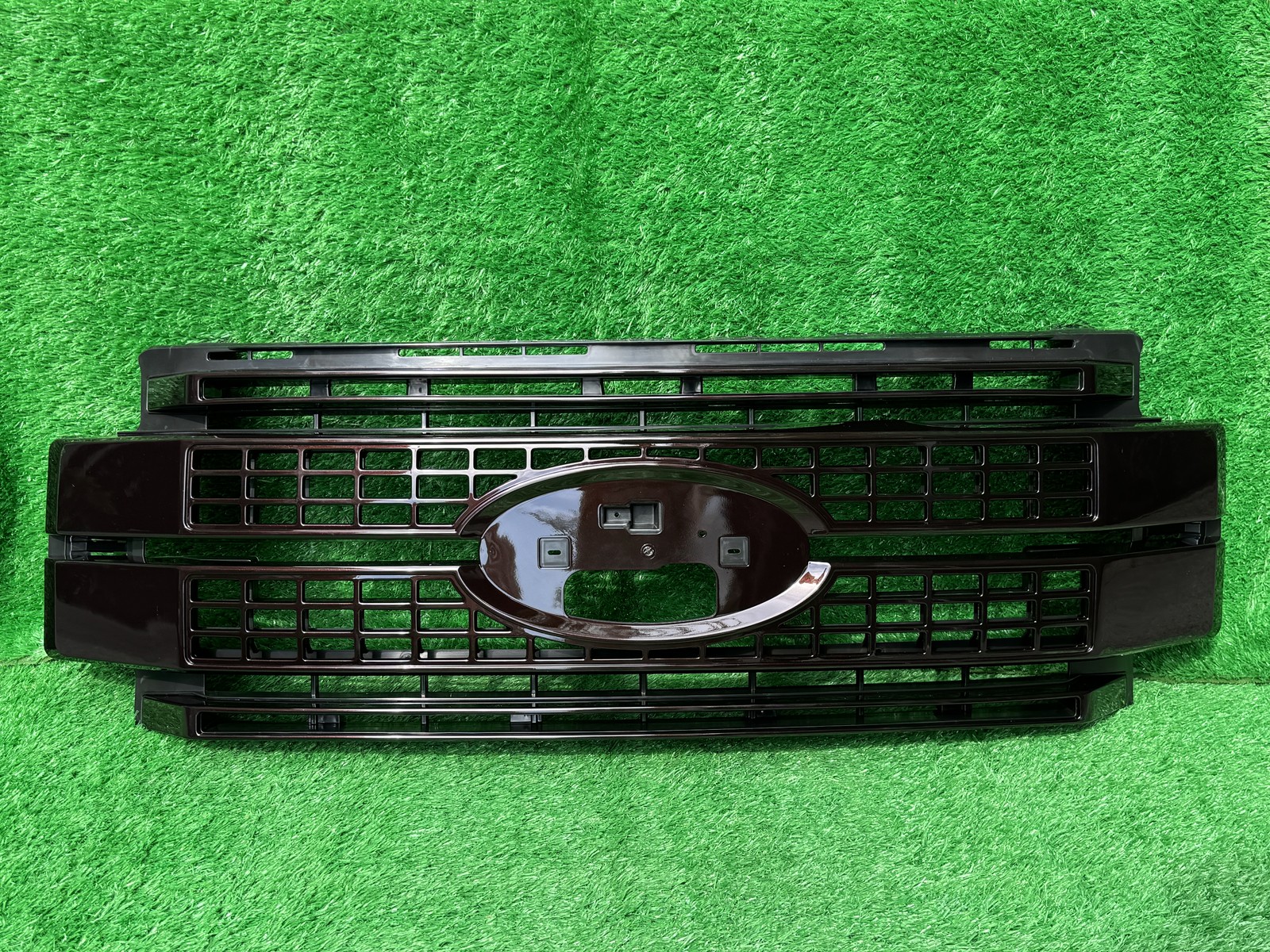 For 2017-19 Ford F250 F350 F450 Super Duty Platinum Style Grille Grill Magma Red