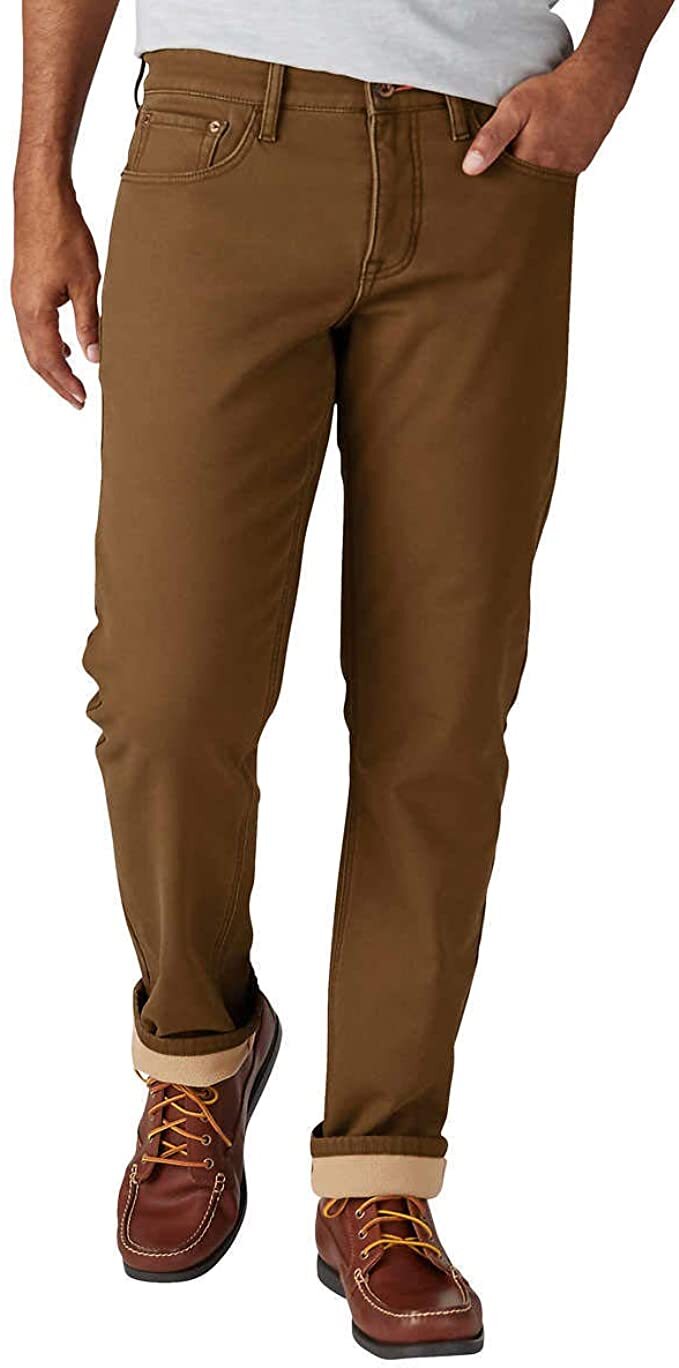 Weatherproof Vintage 1948 Fleece-Lined Jeans Classic Straight Leg
