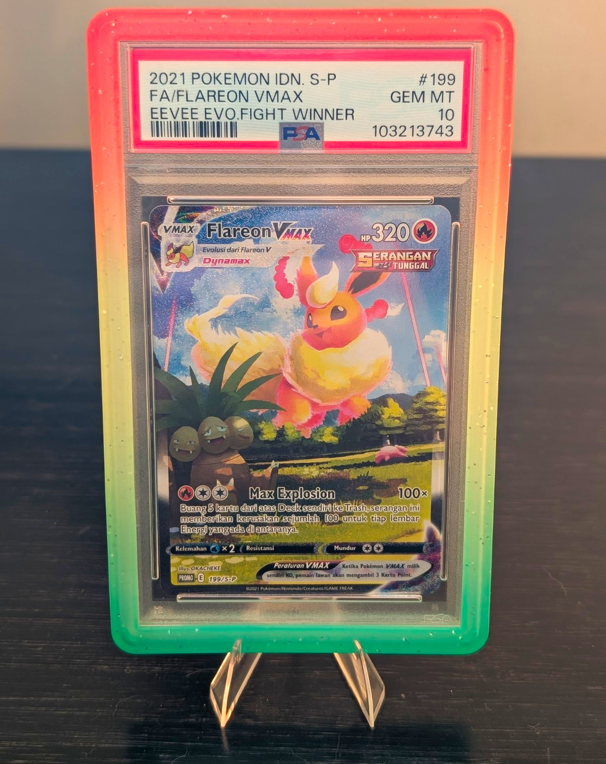 2021 POKEMON INDONESIAN S PROMO #199 FLAREON VMAX PSA 10 2021 POKEMON INDONESIAN S PROMO #199 FLAREON VMAX PSA 10