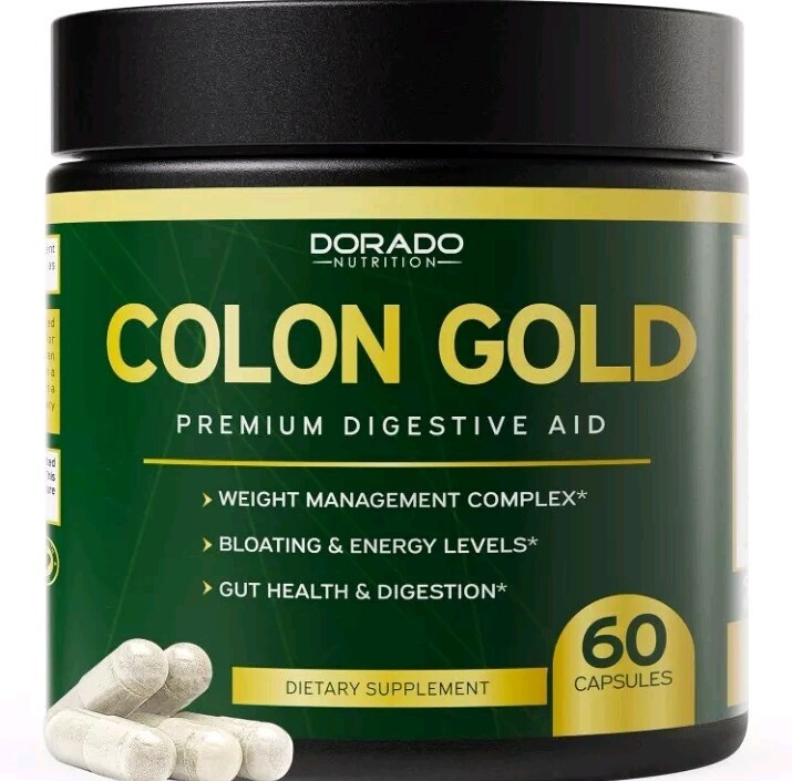 Colon Gold Digestive aid 60 capsules NEW SEALED EXP. 10/2026. 204 Colon Gold Digestive aid 60 capsules NEW SEALED EXP. 10/2026. 204