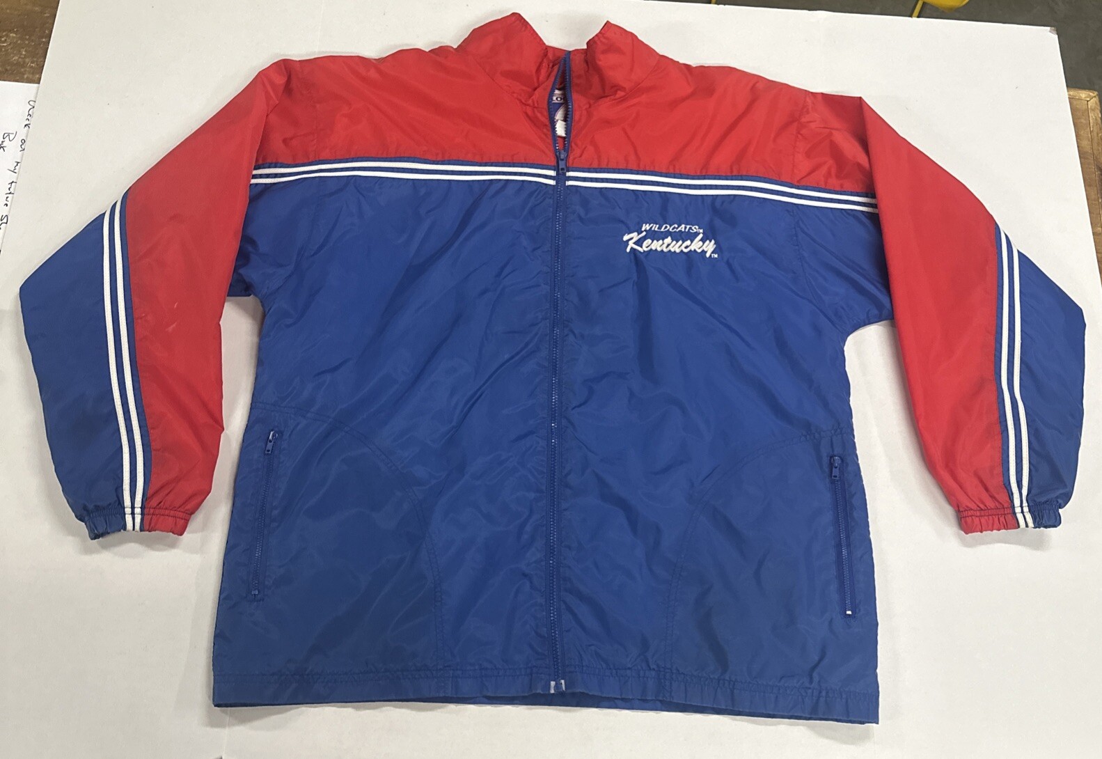 Vintage Logo 7 Kentucky Wildcats Lined Windbreaker Jacket Size M Vintage Logo 7 Kentucky Wildcats Lined Windbreaker Jacket Size M