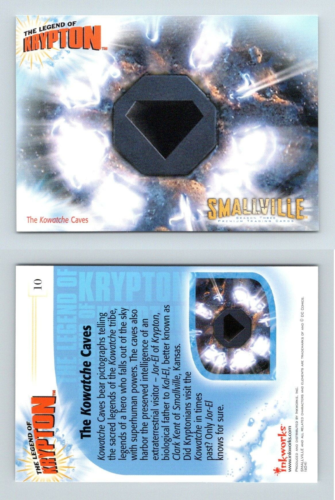 The Kowatche Caves #10 Smallville Season 3 Inkworks Trading Card The Kowatche Caves #10 Smallville Season 3 Inkworks Trading Card