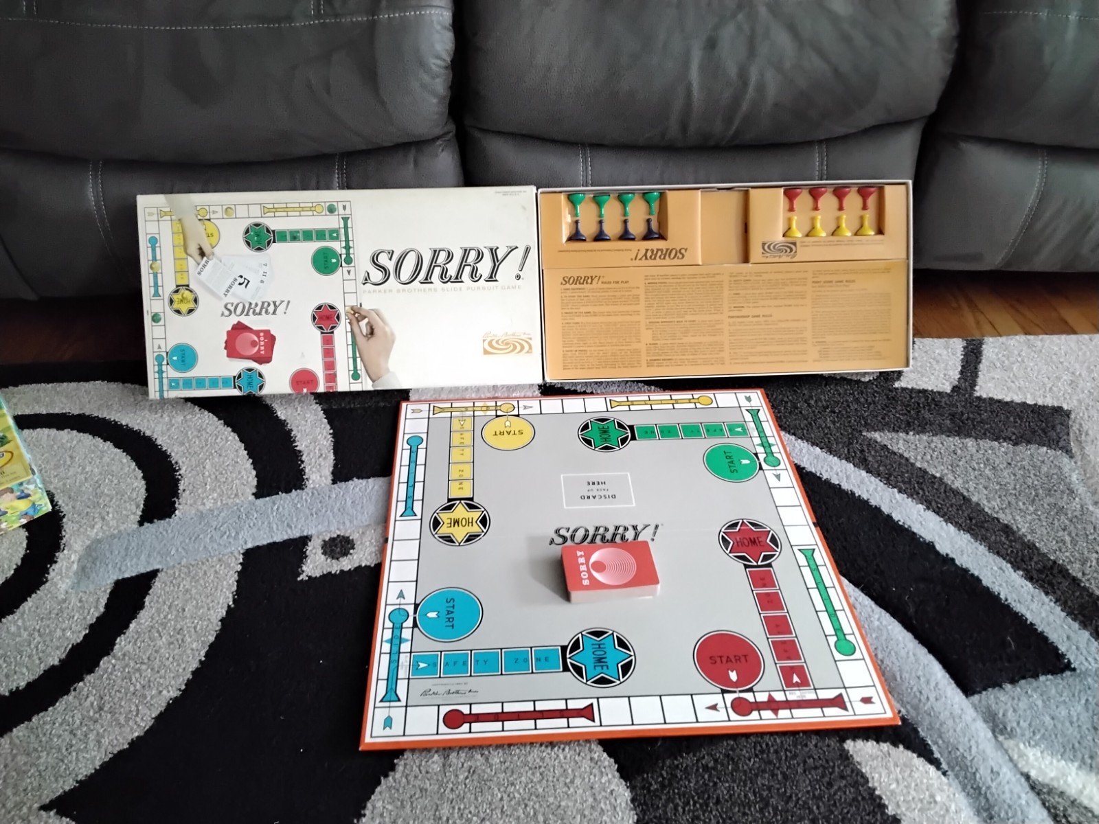 Parker Brothers Sorry Vintage 1964 Board Game 2+ Players Ages 6+ Complete