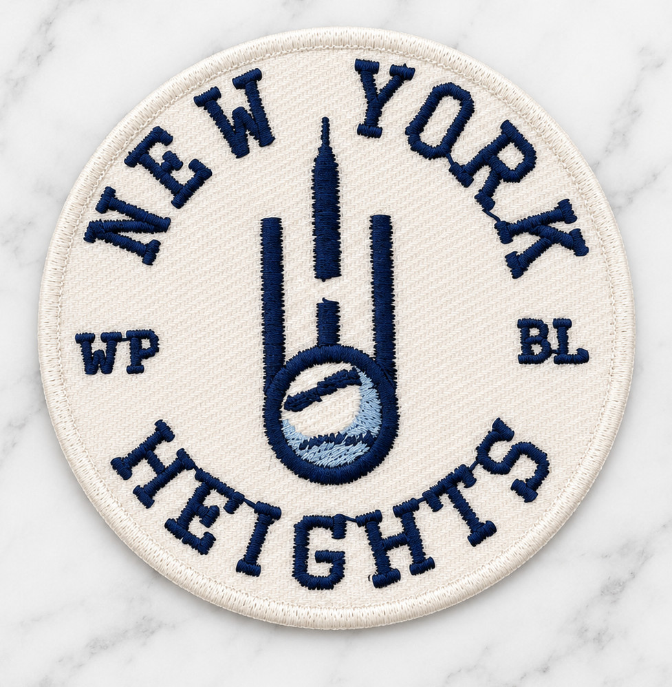 NEW YORK NY HEIGHTS WPBL EMBROIDERED IRON ON PATCH 3 NEW YORK NY HEIGHTS WPBL EMBROIDERED IRON ON PATCH 3