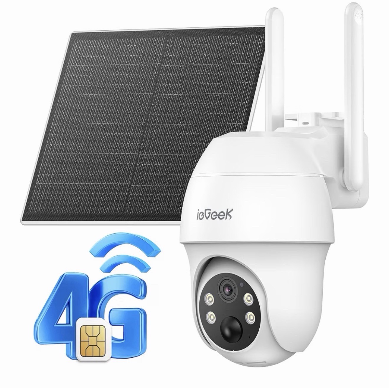 ieGeek 4G LTE Cellular Security Camera Wireless Outdoor Camera | Brand New