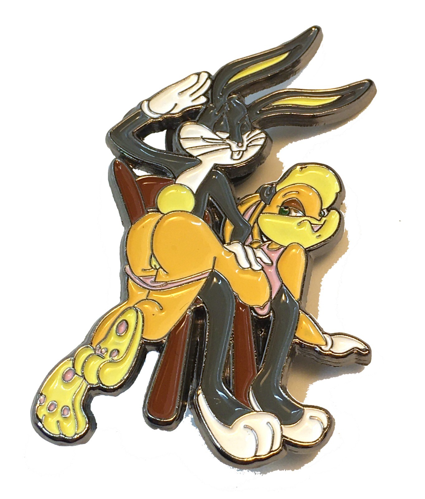 Bugs Spanks Naughty Lola Sexy Kinky Playing Hot Bunnies HAT PIN Lapel Brooch Bugs Spanks Naughty Lola Sexy Kinky Playing Hot Bunnies HAT PIN Lapel Brooch