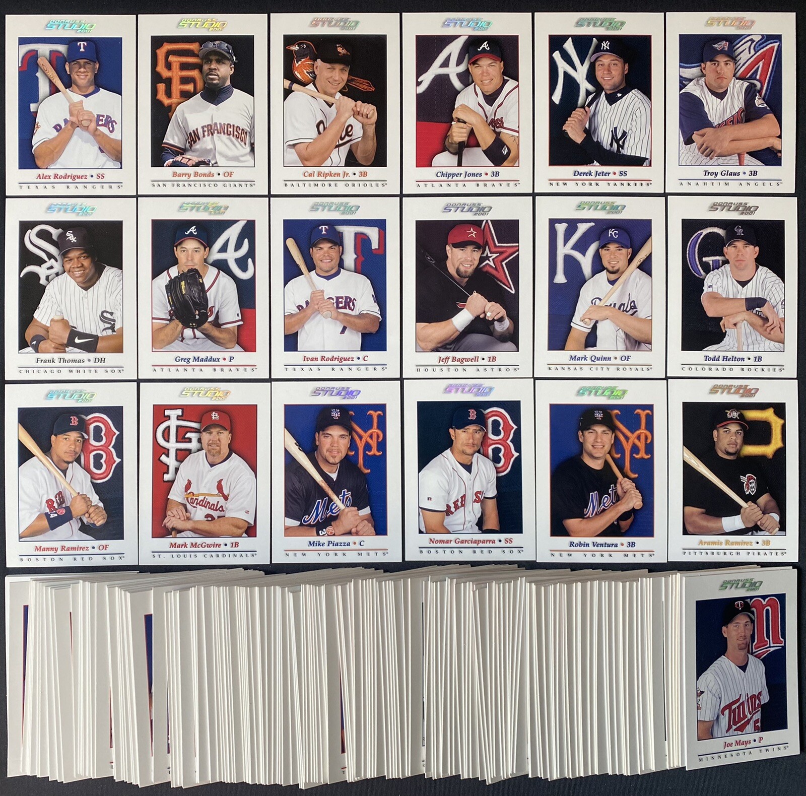 2001 Donruss Studio - Baseball Cards - Complete Your Set - You U Pick