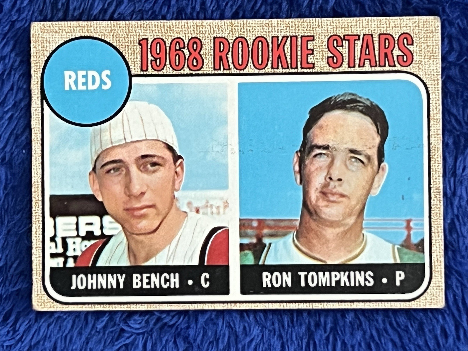1968 Topps - 1968 Rookie Stars Johnny Bench, Ron Tompkins #247 