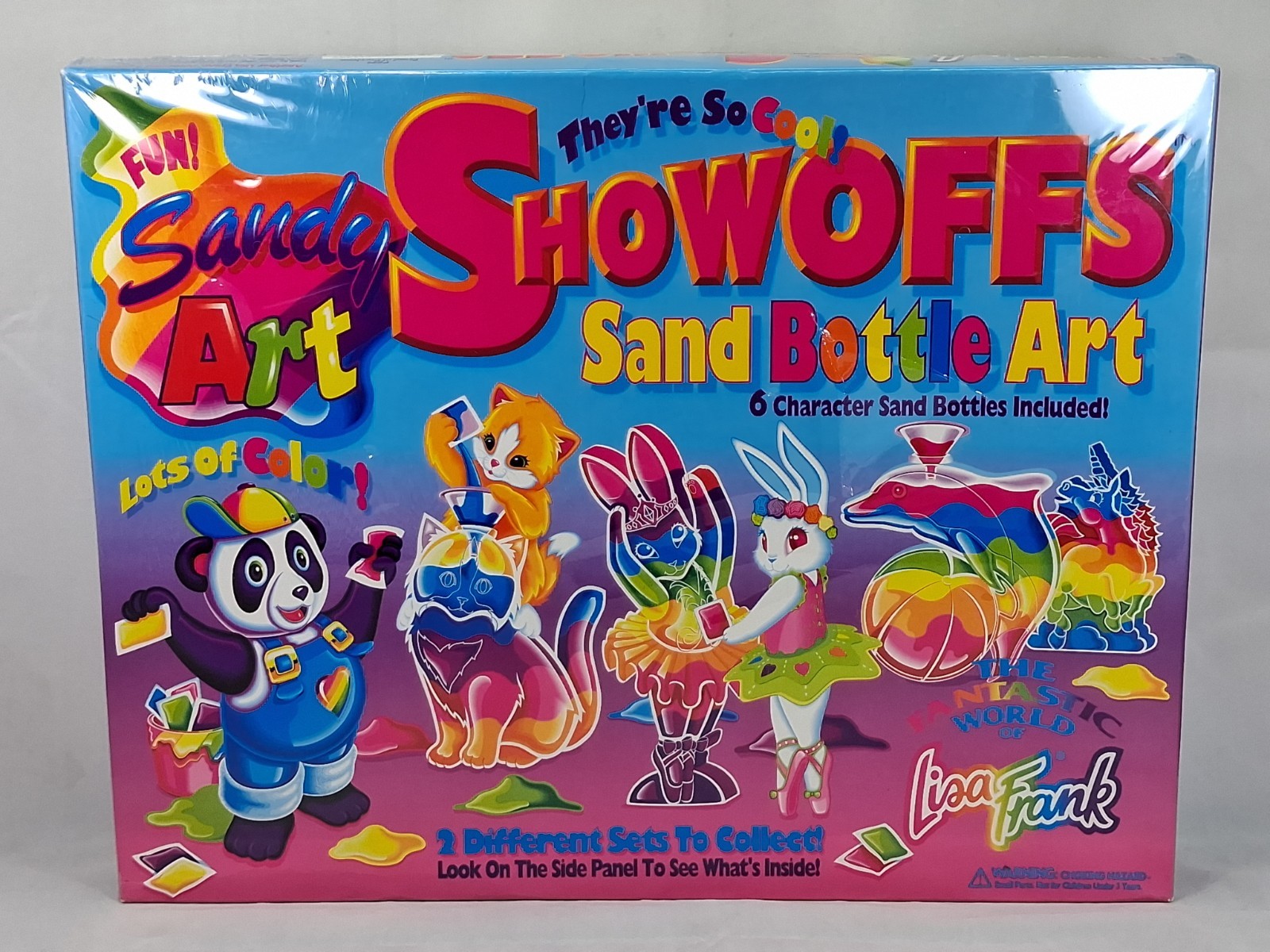 Vintage LISA FRANK Sandy Art Showoffs Sand Bottle Art 90\'s NEW