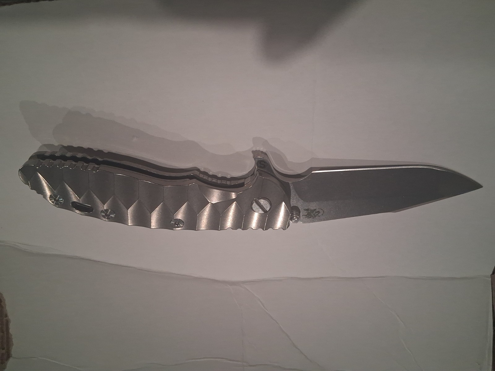 RARE HINDERER XM-18 CPM-20CV Folding Knife DRAGON SCALE RARE HINDERER XM-18 CPM-20CV Folding Knife DRAGON SCALE