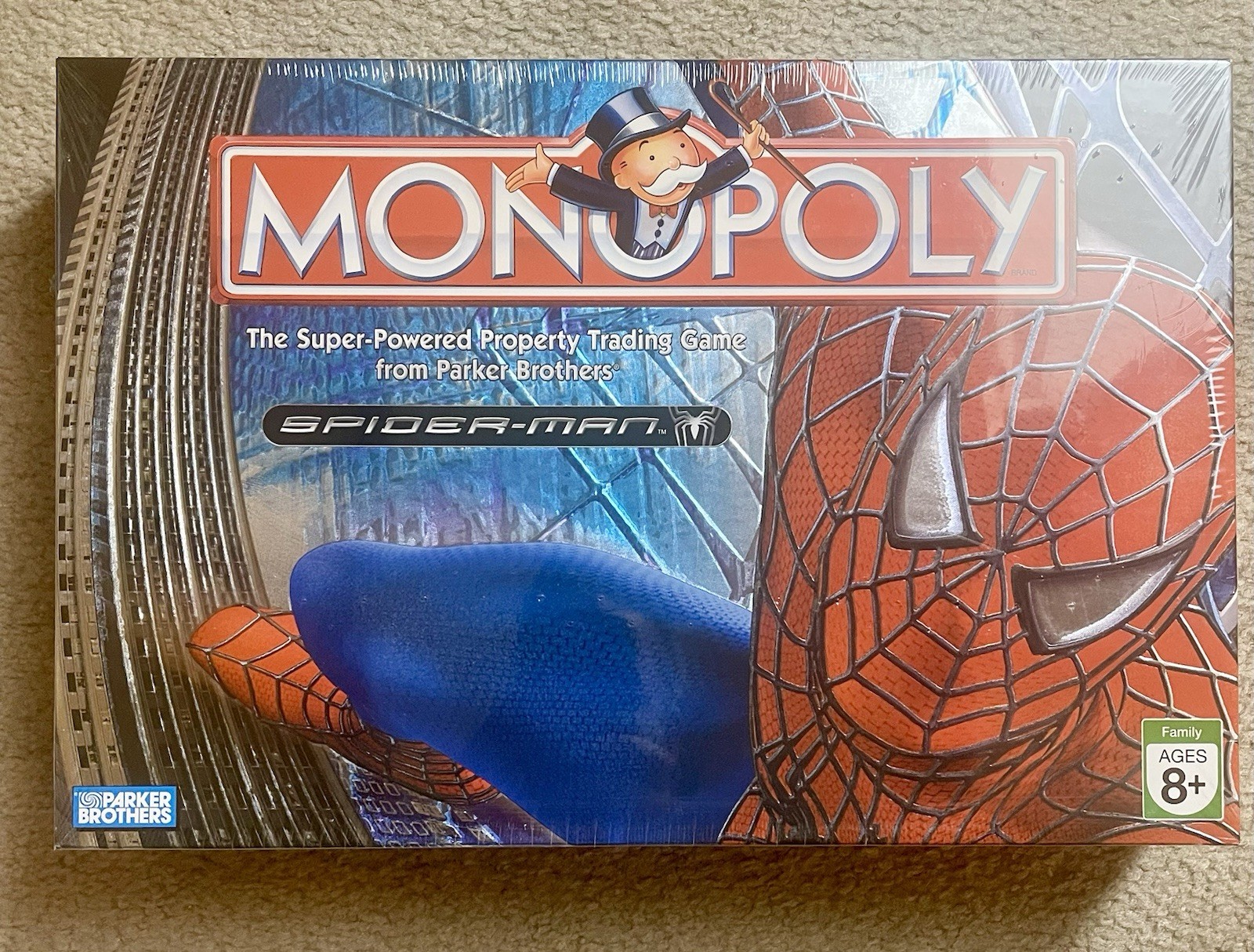 Monopoly Spider-Man Edition Board Game Marvel Parker Brothers New Sealed