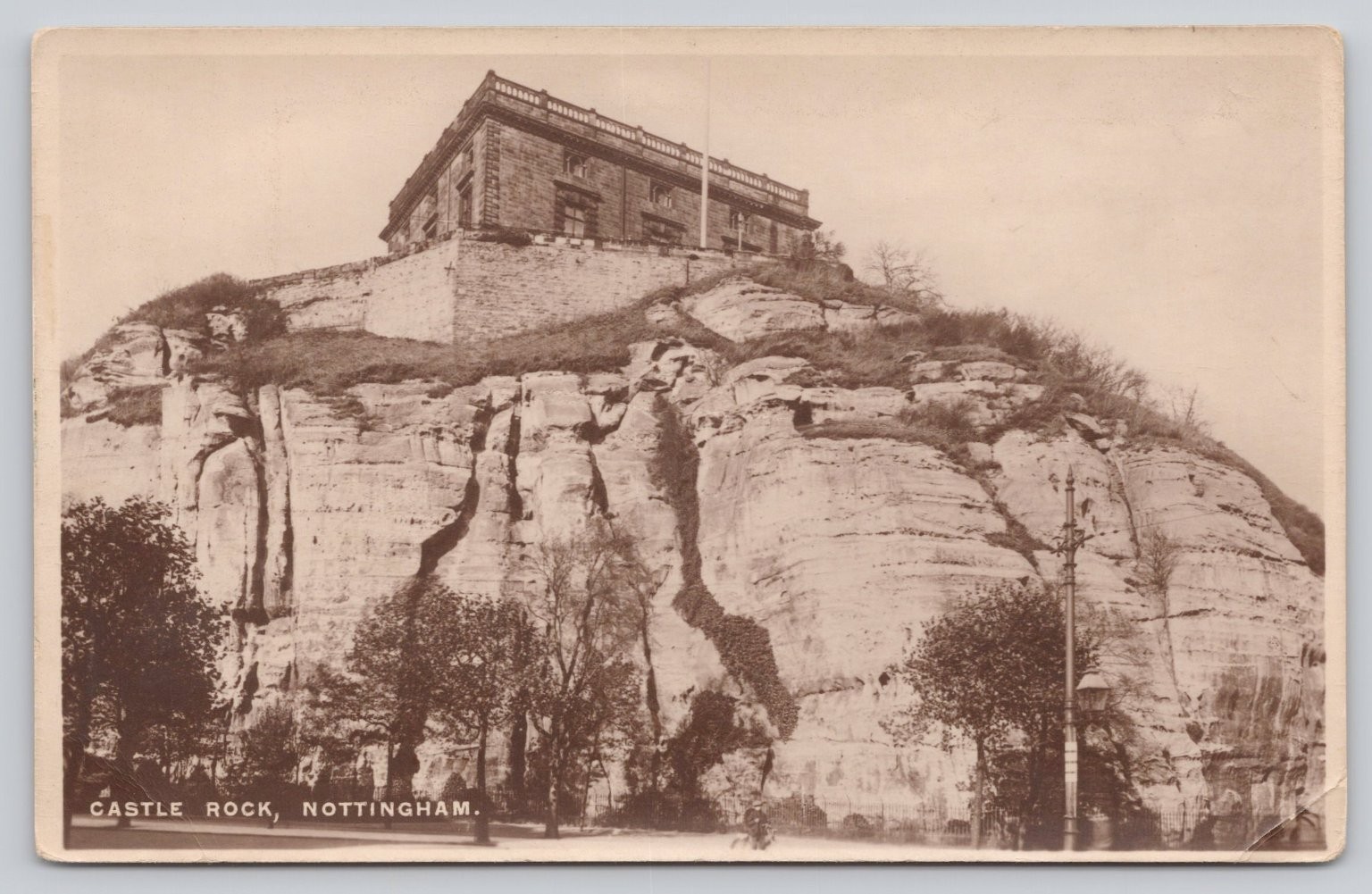 Nottingham Castle Rock England RPPC Real Photo Postcard Pelham Series 7291 Nottingham Castle Rock England RPPC Real Photo Postcard Pelham Series 7291