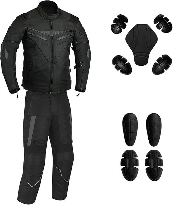 Men’s Motorcycle Cordura Suit Waterproof CE Armored Touring Jacket Pants