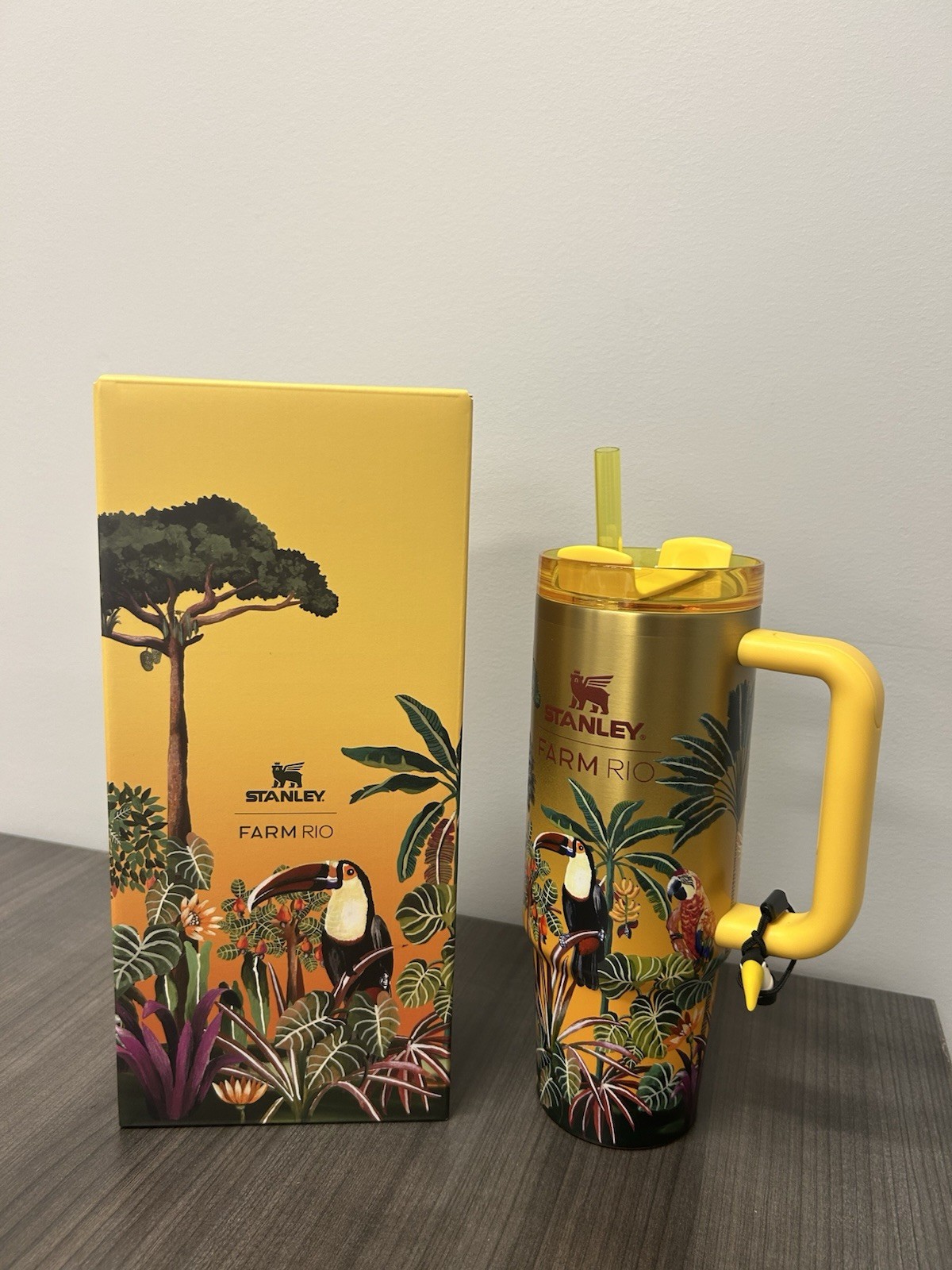 The Stanley x FARM Rio Quencher H2.0 Flowstate Tumbler 30 OZ In Hand