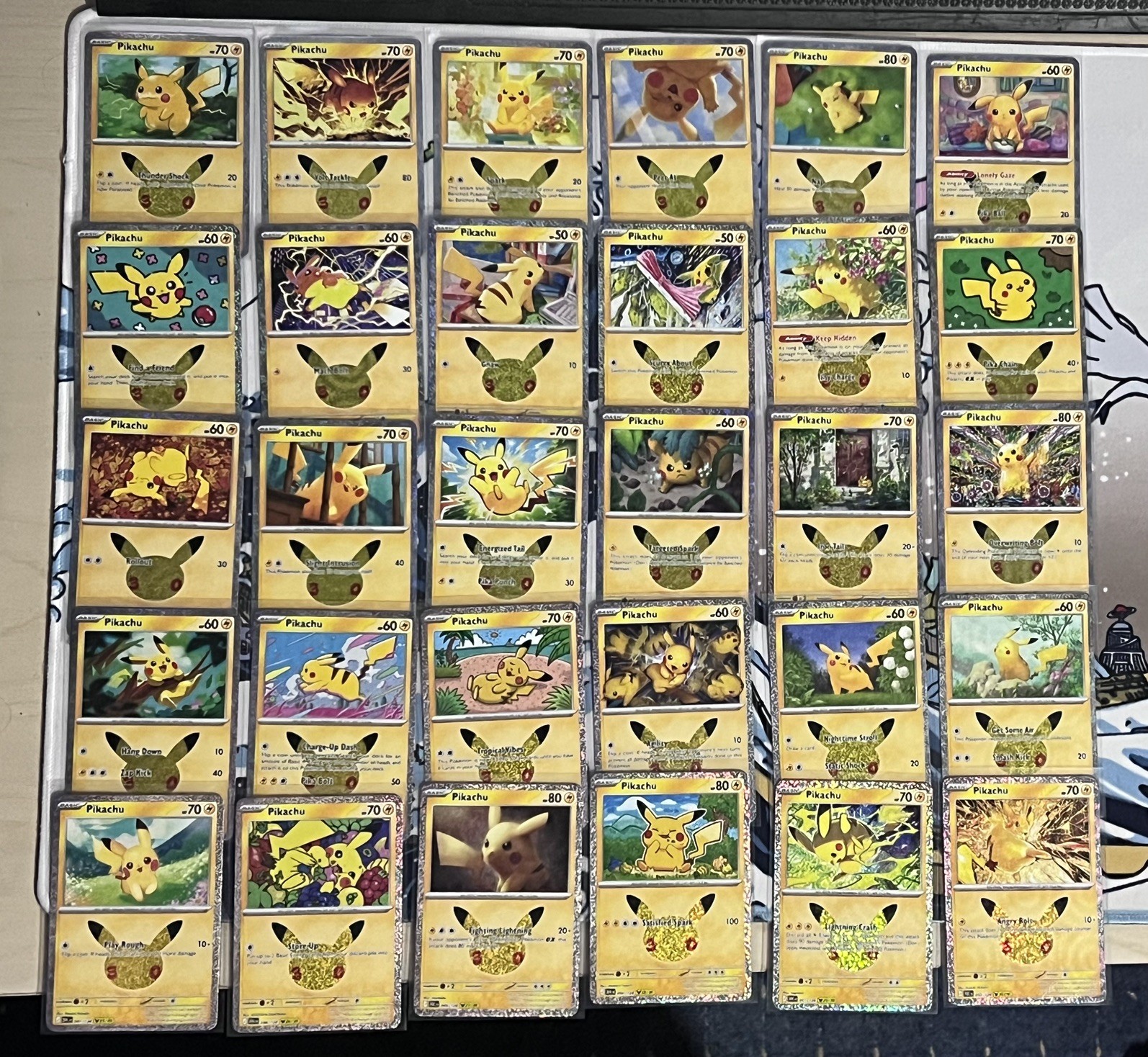 Pokémon Pikachu 1-30 Complete Set – 30th Anniversary Full 30 Card Set Pack Fresh