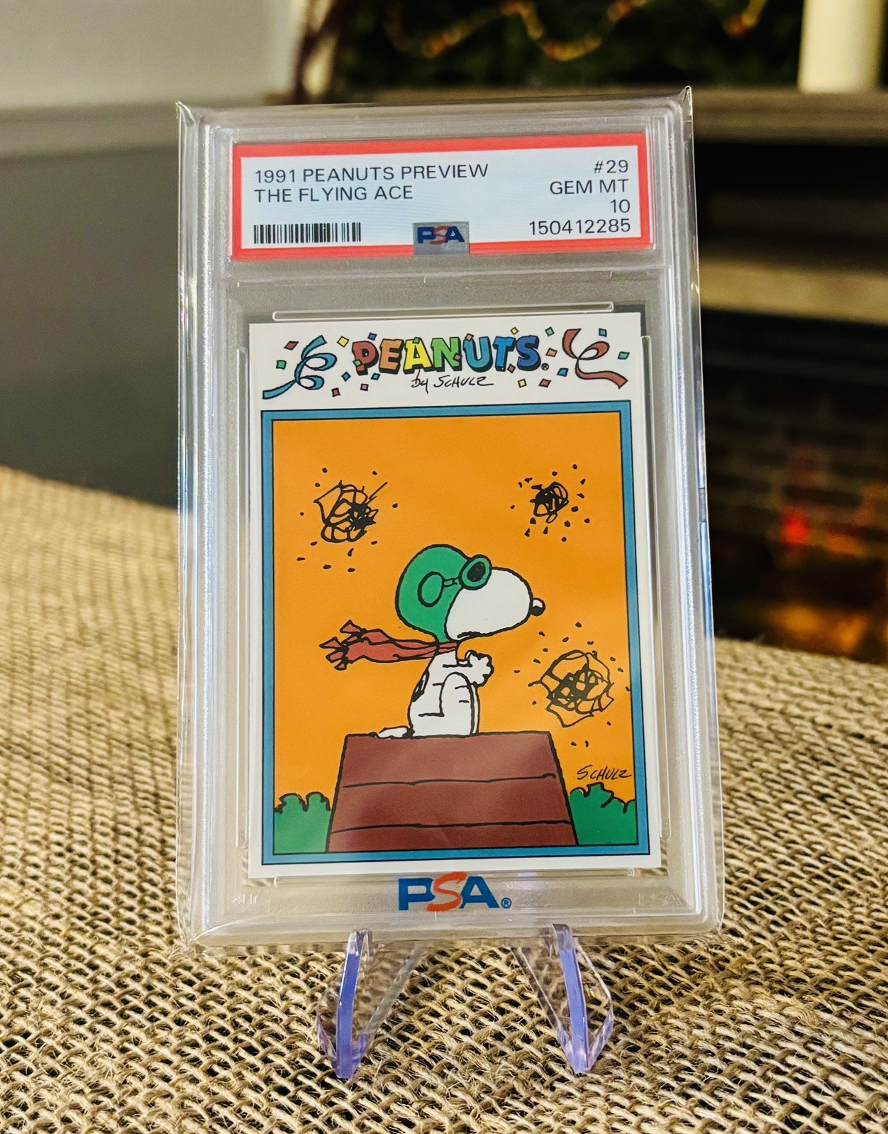 PSA 10 Rare 1991 Peanuts Preview #29 Flying Snoopy Charlie Brown Schulz