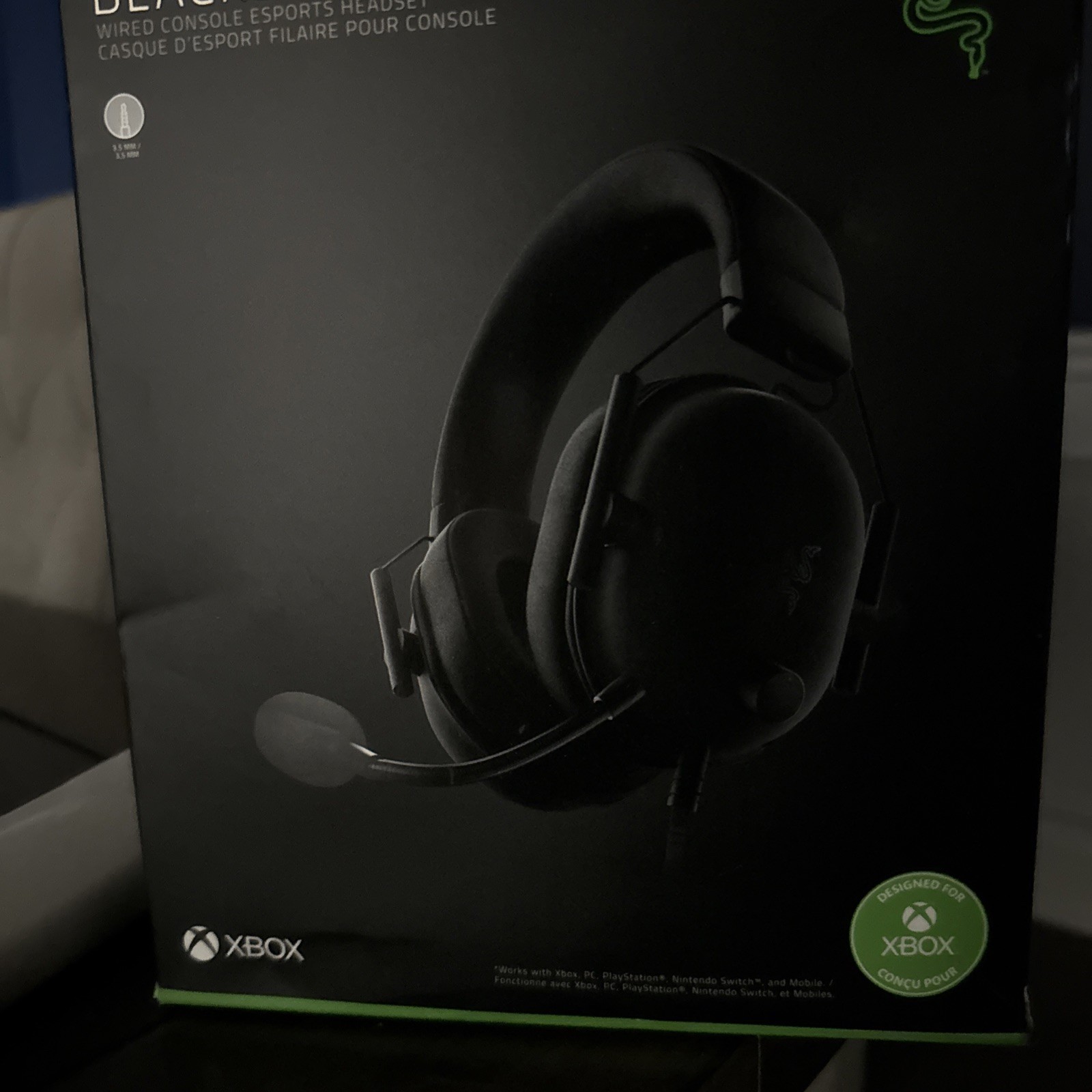 Razer Blackhawk V2 X- Wired Console Esports Headset- Black