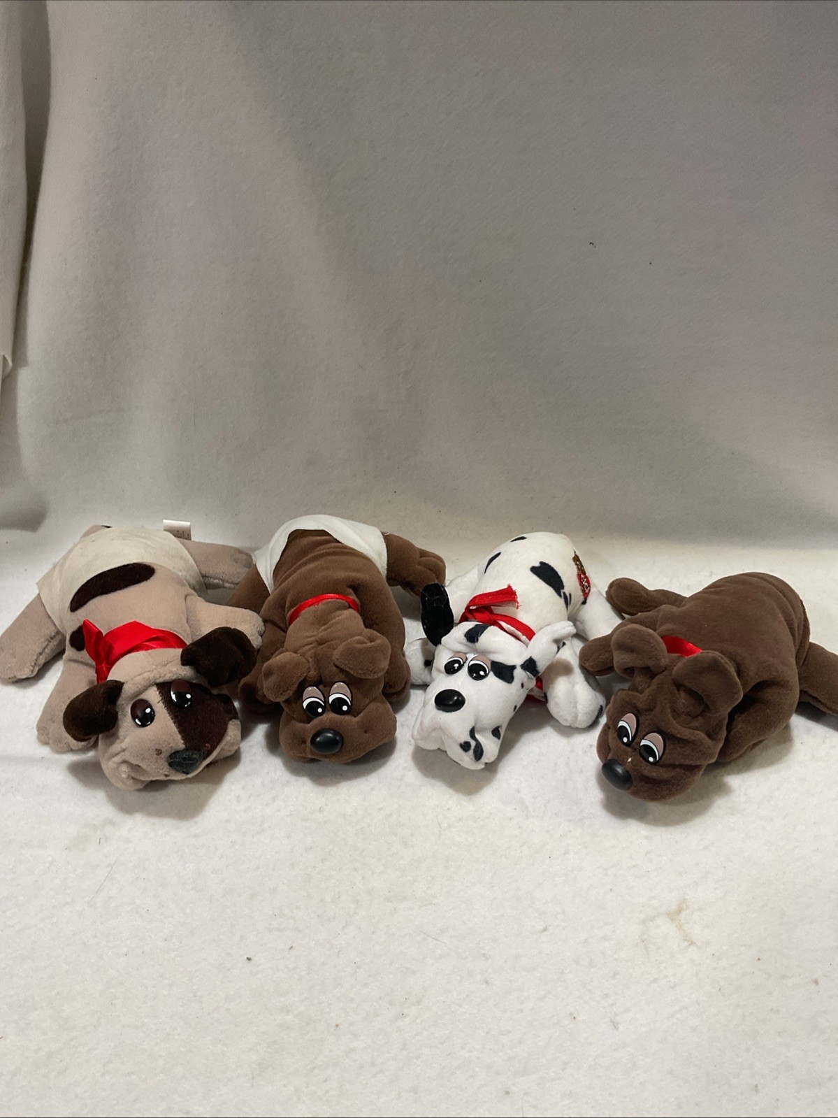 Vintage Tonka Pound Puppies Newborns From The 1980’s Set Of 4 Length Is 7-8”