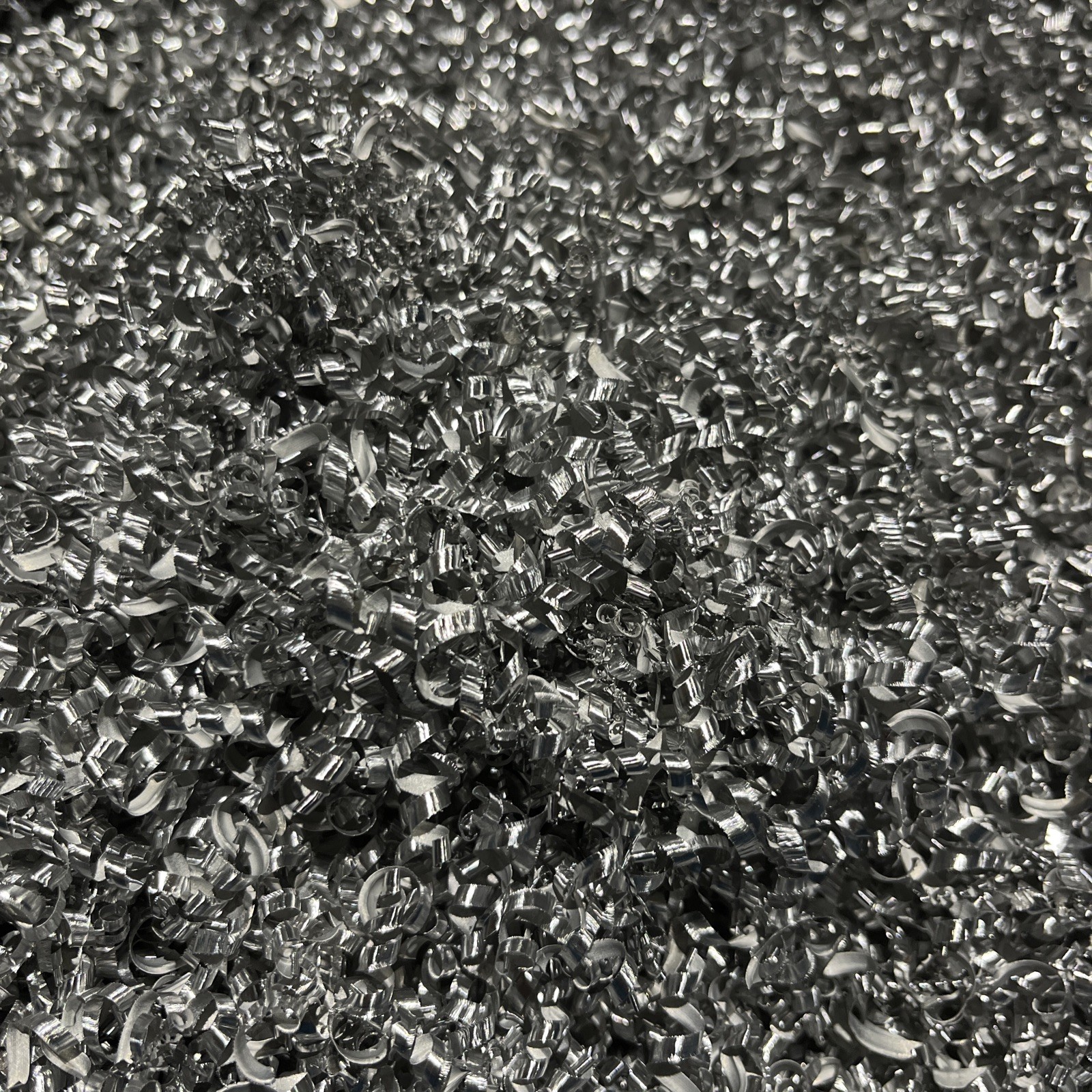 2 GALLON  Aluminum CURLY 7075 CNC Mill Shavings, Arts, Crafts LIMITED SUPPLY