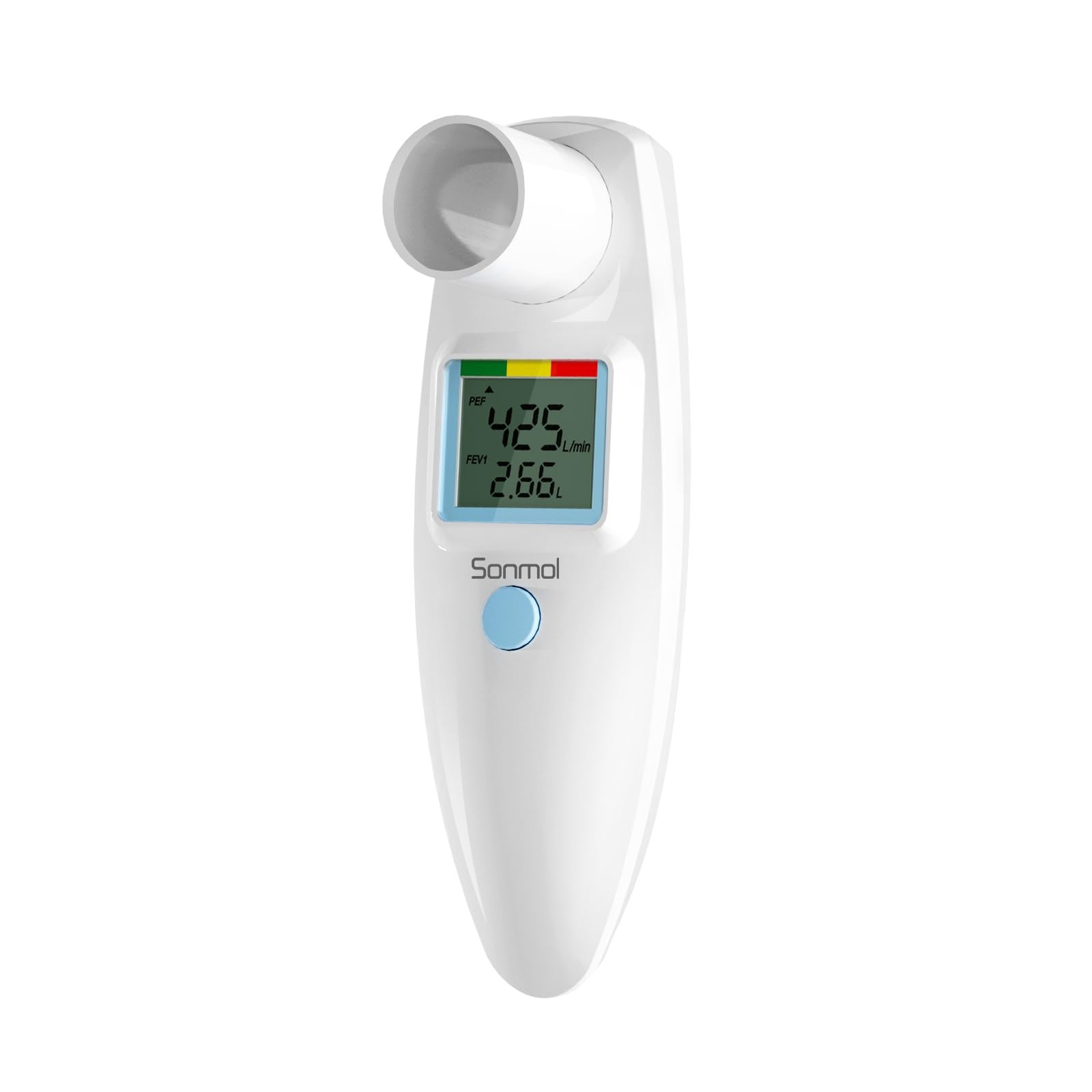 Sonmol Digital Peak Flow Meter Portable PEF Forced Expiratory Volume FEV1...