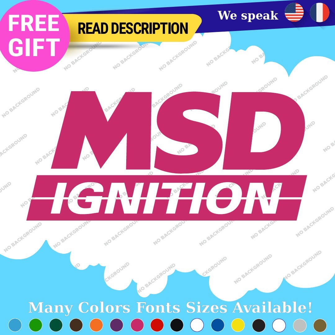 Fits MDS Ignition Stickers Decals Vinyl Control Digital Coil Blaster Spark Carb