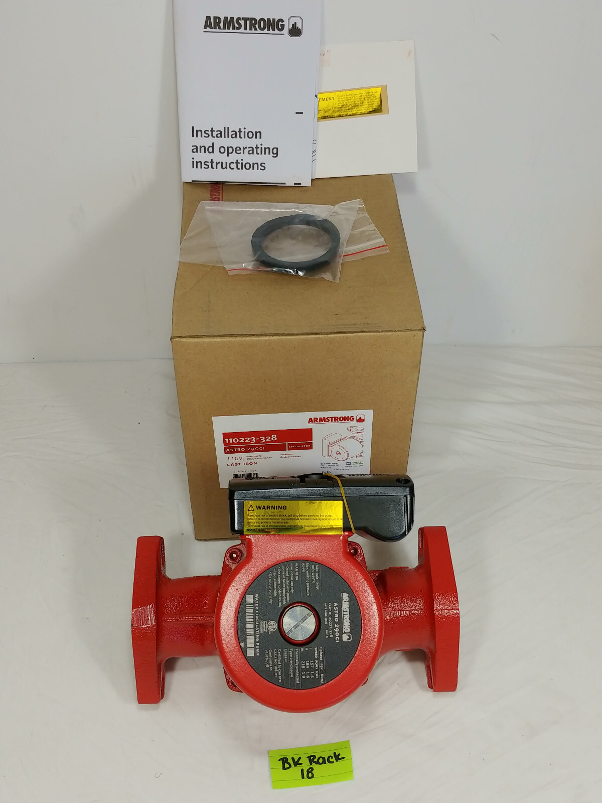 Armstrong Pumps 110223-328 Hot Water Circulating Pump, 5/16 Hp, 115V, 1 Phase Armstrong Pumps 110223-328 Hot Water Circulating Pump, 5/16 Hp, 115V, 1 Phase