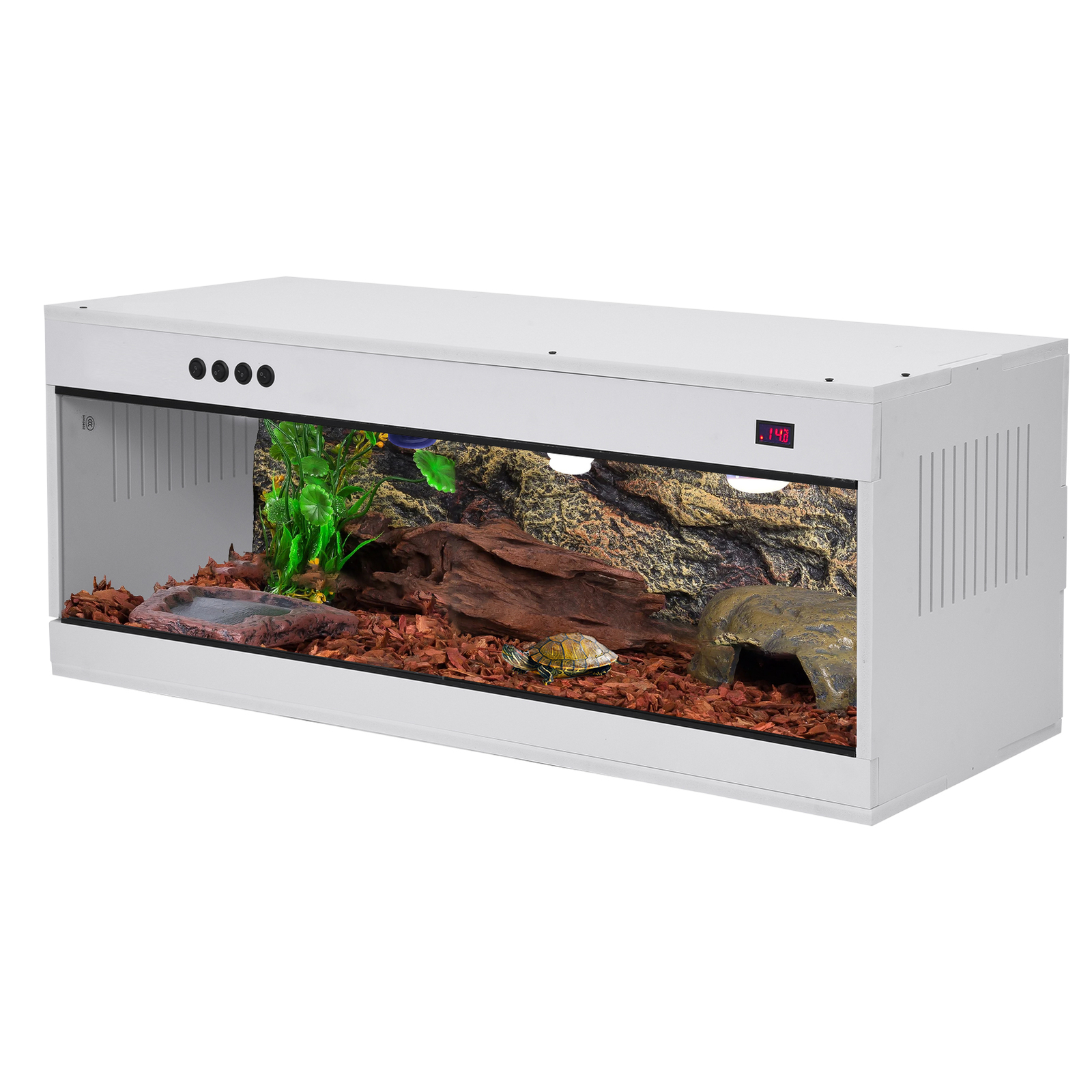 44 Gallon Reptile Enclosure Snake Tank 40x16x16in Stackable Terrarium Snake Tank