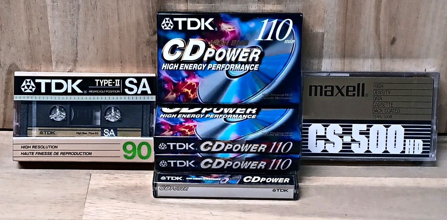 Cassette Tapes TDK & MAXELL Mixed Lot Of 5 NIS + 1 Opened (See Description)