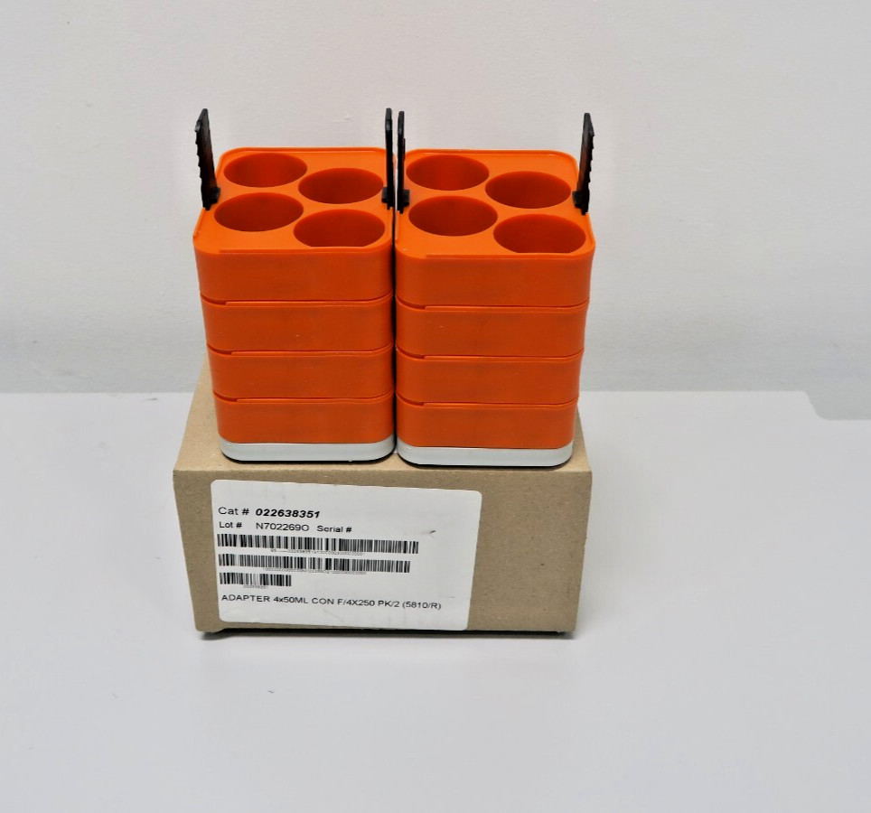 Eppendorf  4 X  50 mL Adapters for A-4-62  250ml Rectangle Bucket Rotor