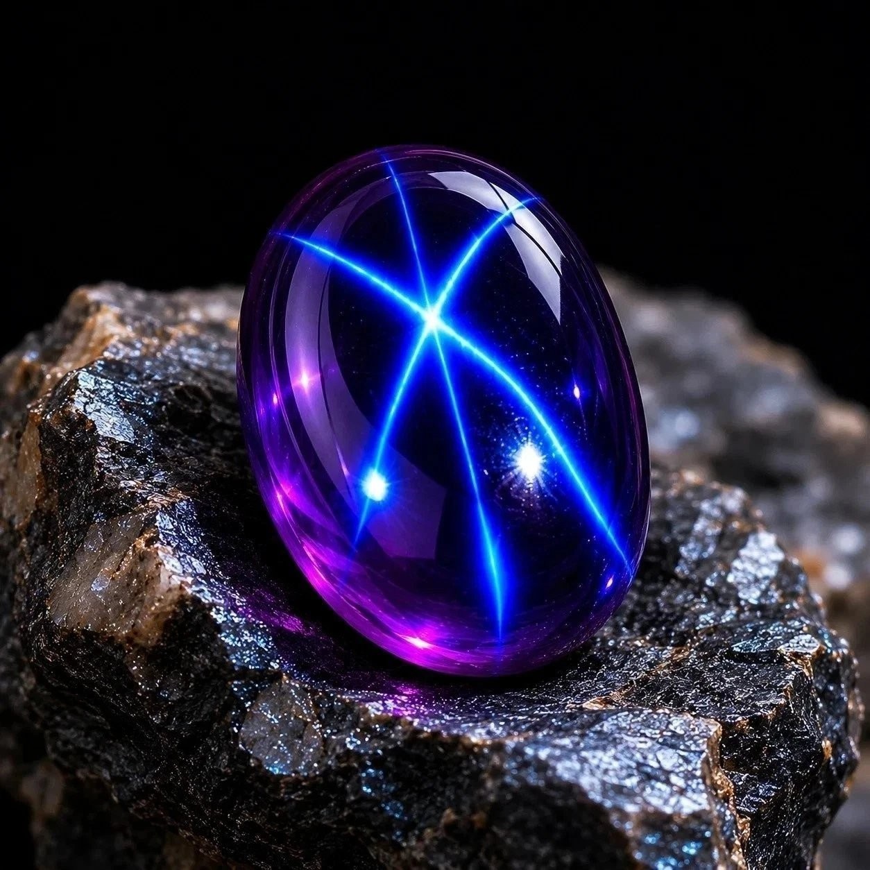 Star Sapphire 9.05 Ct Purple Untreated Natural Certified Cabochon Loose Gemstone