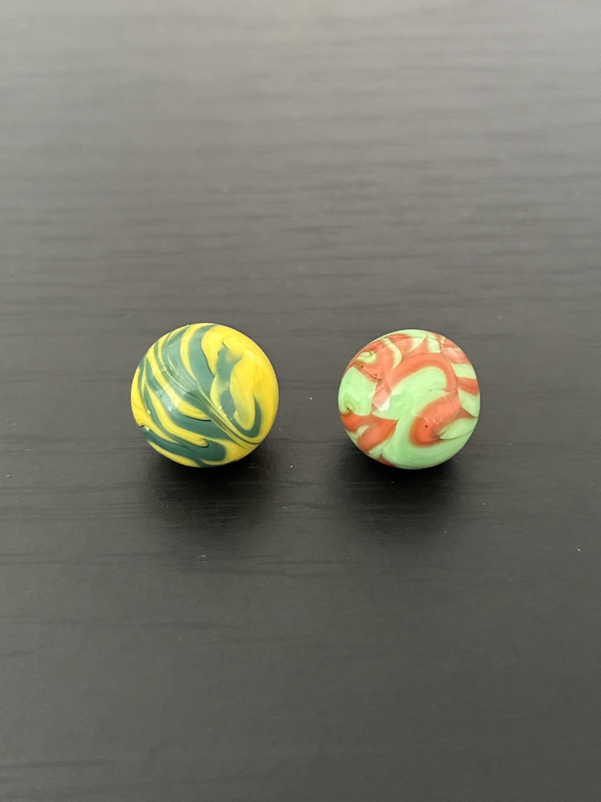 CAC Christensen Agate Multicolour Marble lot of 2