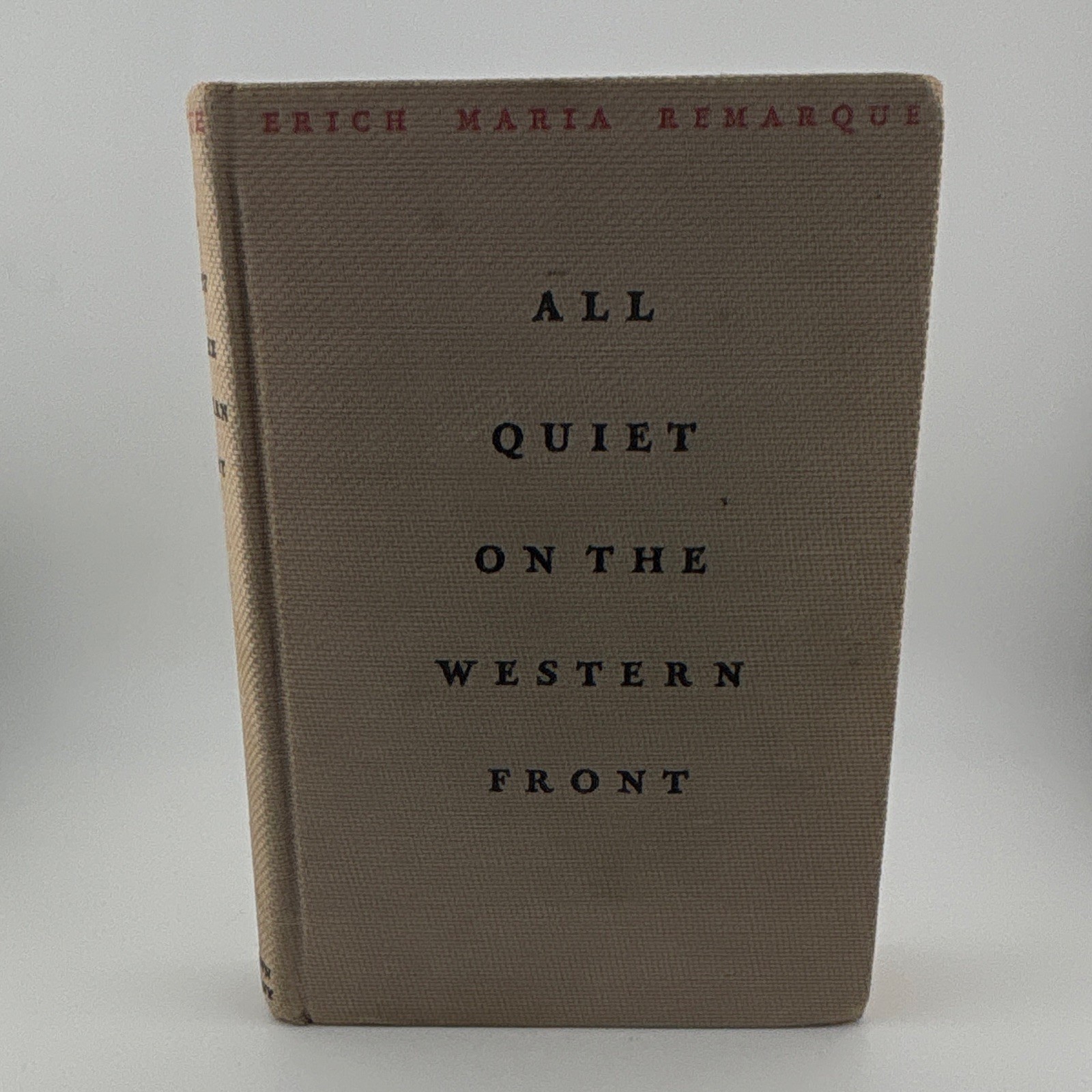 Erich Maria Remarque All Quiet on the Western Front HC Little, Brown Boston 1930