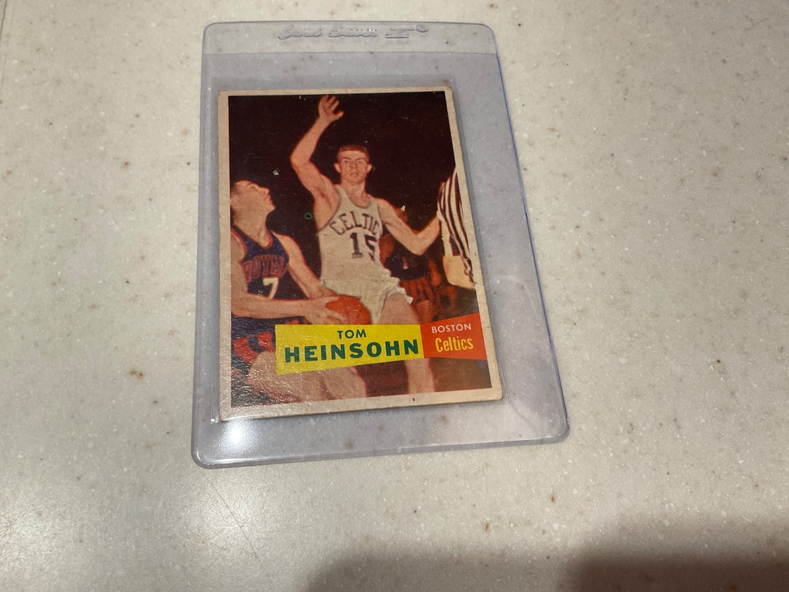 1957-58 Topps - Tom Heinsohn #19 (RC)