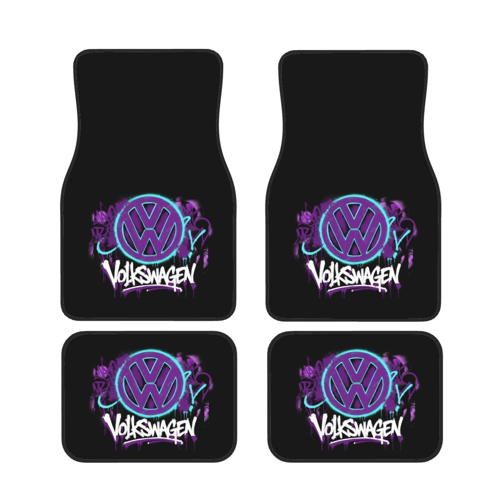 Volkswagen 4PCS Universal Car Floor Mats Auto Carpets Interior Trim Accessories