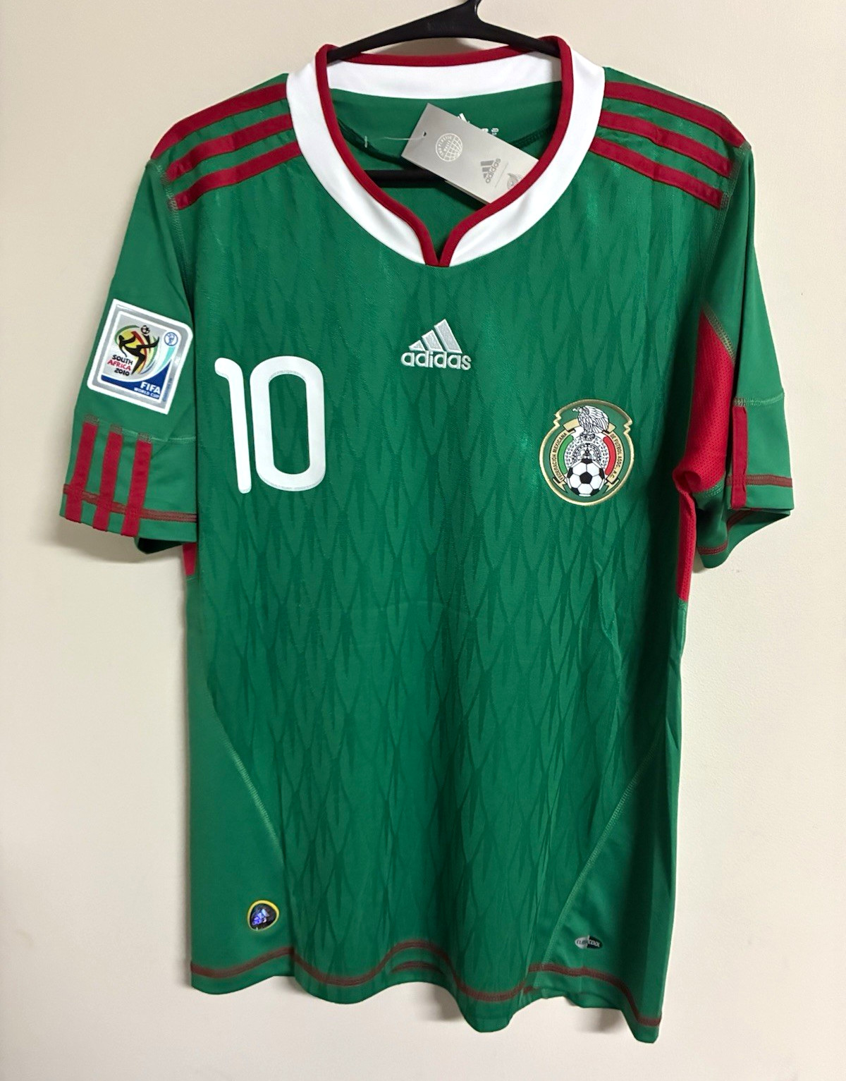 Mexico C. Blanco #10 World Cup 2010 Vintage Soccer Jersey Retro Green Men’s L Mexico C. Blanco #10 World Cup 2010 Vintage Soccer Jersey Retro Green Men’s L