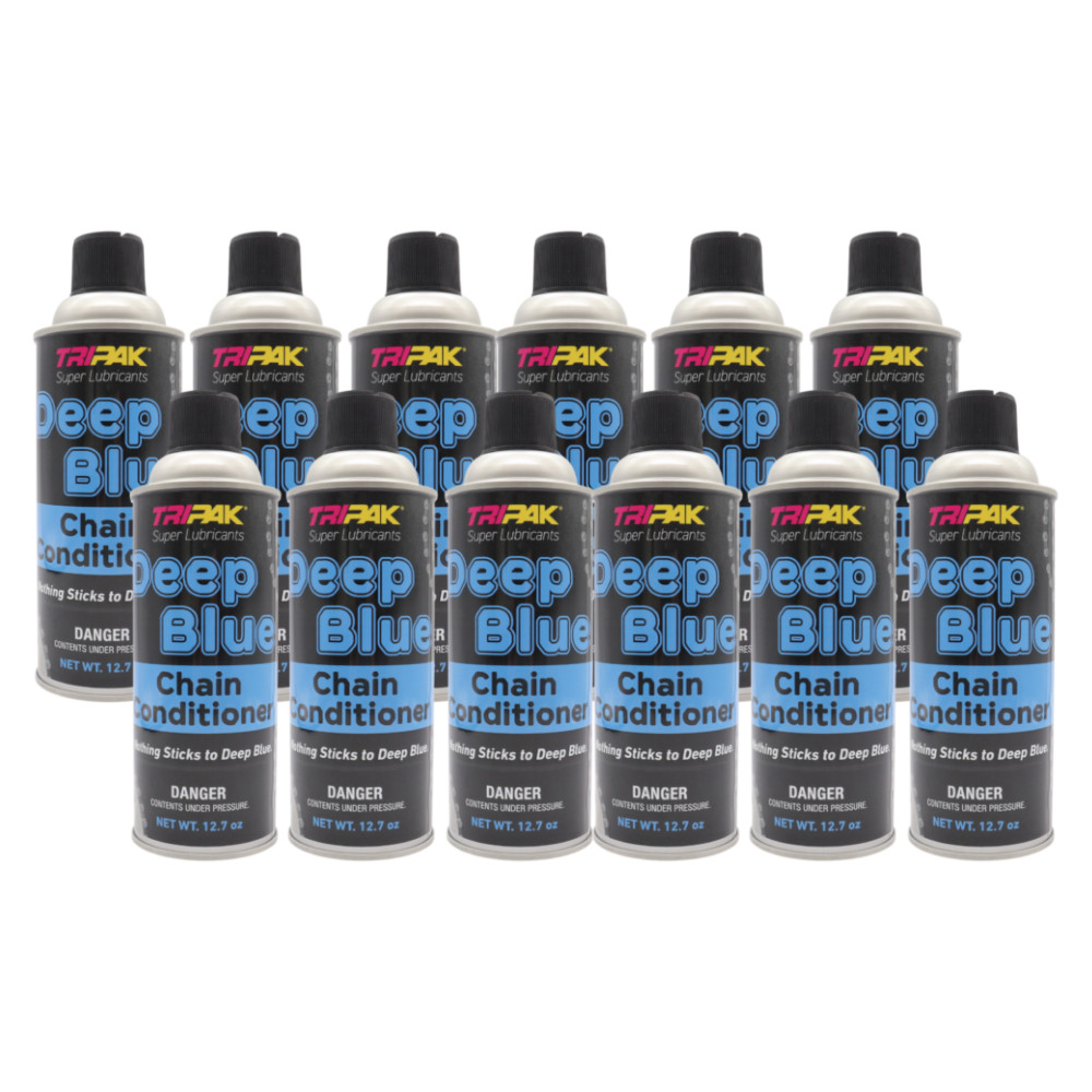 TRIPAK Deep Blue Chain Conditioner & Anti-Wear Spray, 12 Pack