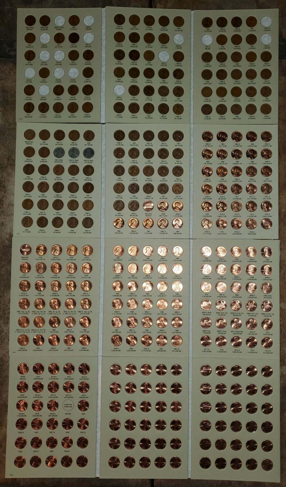 1909 VDB - 2025 Lincoln Cent Collection P D S + Indian + BU Wheat Penny + Proof