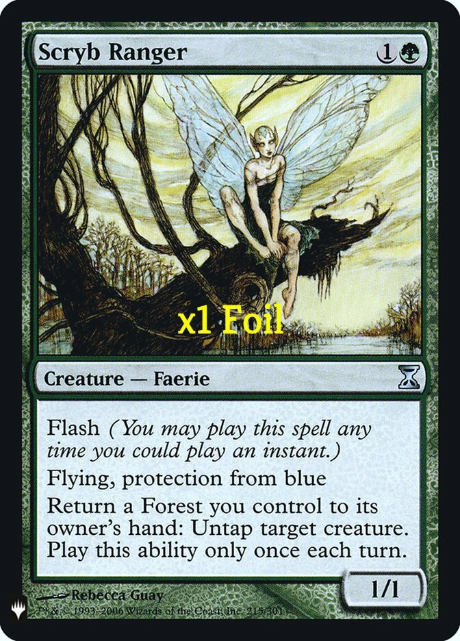MTG Foil Mystery Booster MB1 Scryb Ranger MINT MTG Foil Mystery Booster MB1 Scryb Ranger MINT