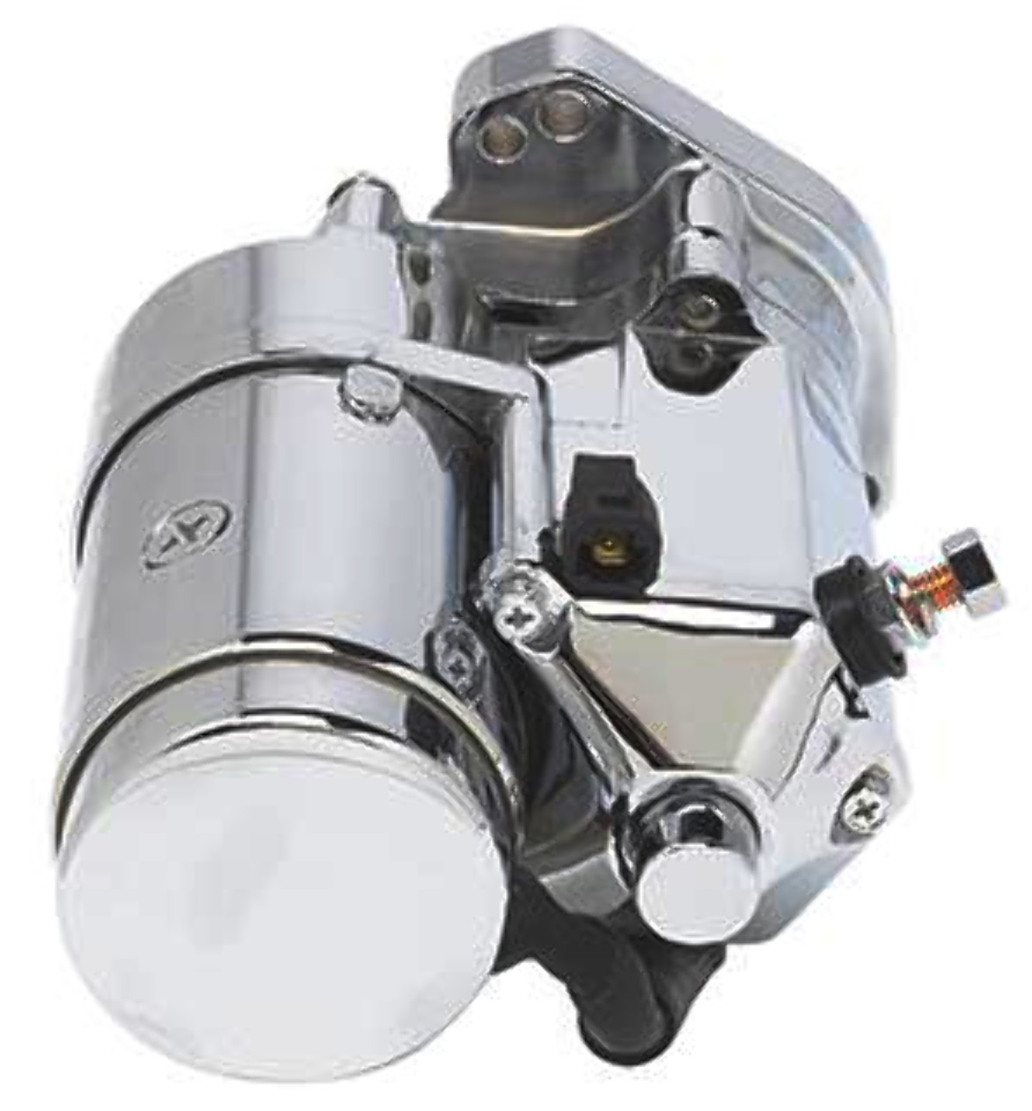 ANGLED POST THUNDERFIRE ULTIMA STARTER 2.0 KW CHROME FOR HARLEY BIG TWIN EVO 89-