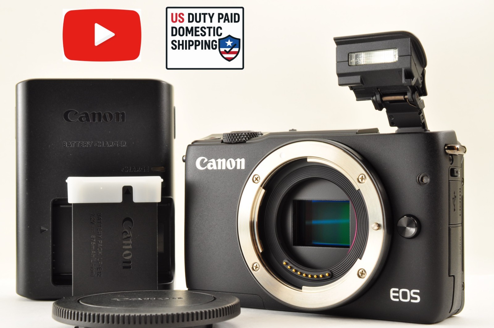 [Top Mint+++] Canon EOS M10 Mirrorless Camera 18MP Body Black Ship from US OR