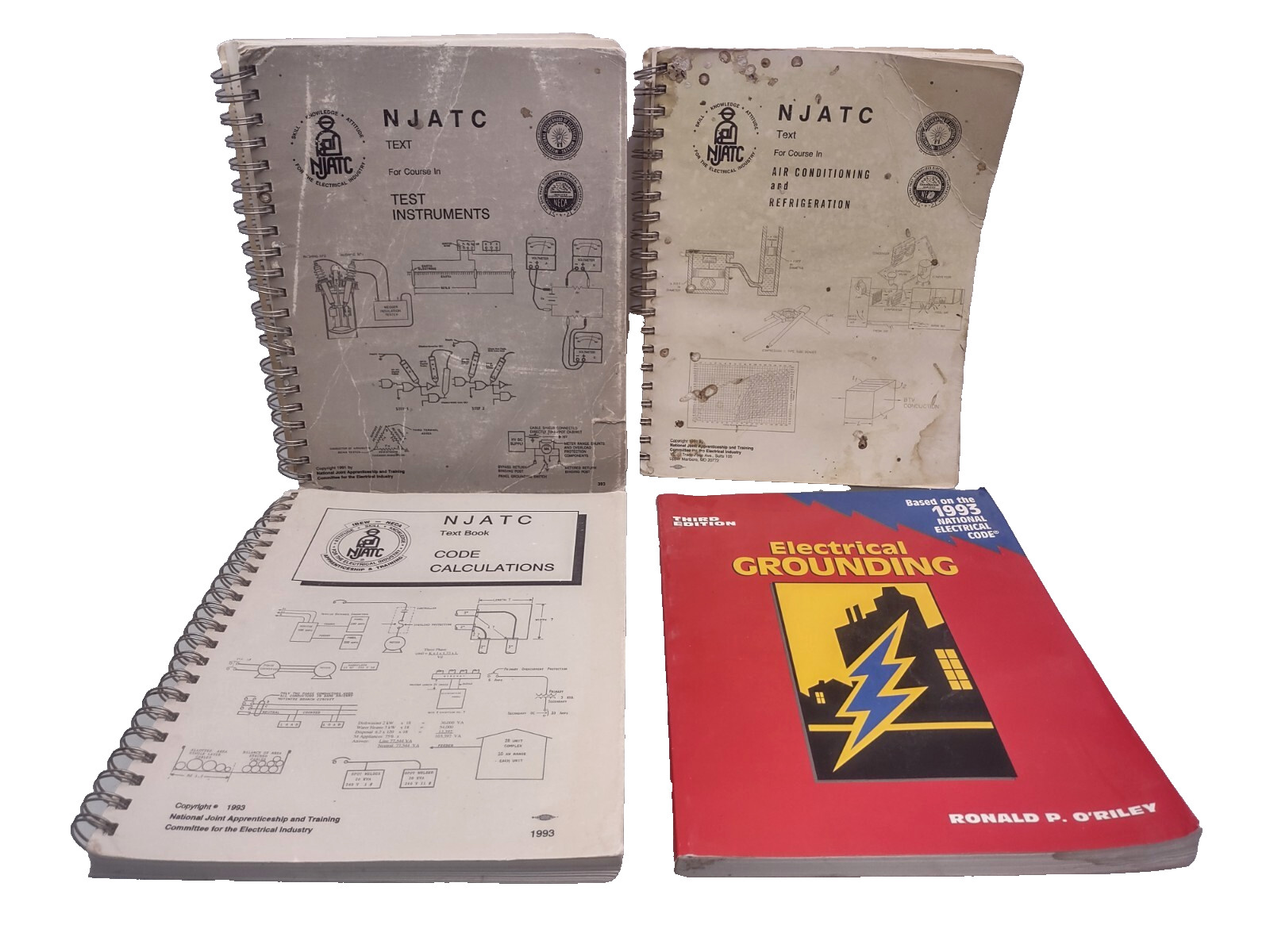 Lot 4 Electrician Books Grounding NJATC Test instruments Code Calc Air Condition