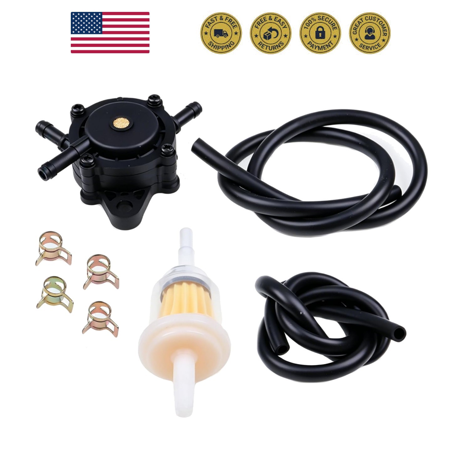 Fuel Pump 139-0684 Compatible with Exmark Radius E-Series,Quest S-Series