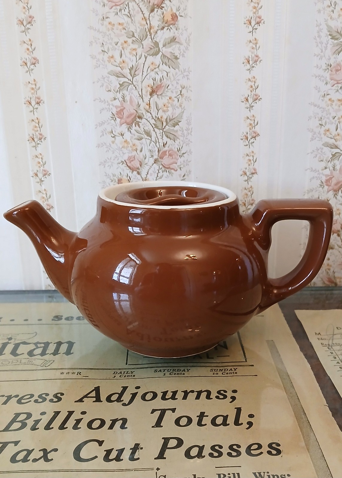 Vintage Hall China Pottery Brown 3 Vintage Hall China Pottery Brown 3