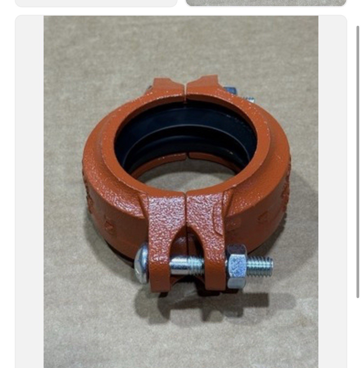 GemLock 2-1/2 PIPE COUPLING PTD GRV Coupling Rigid Standard FM Approved GemLock 2-1/2 PIPE COUPLING PTD GRV Coupling Rigid Standard FM Approved