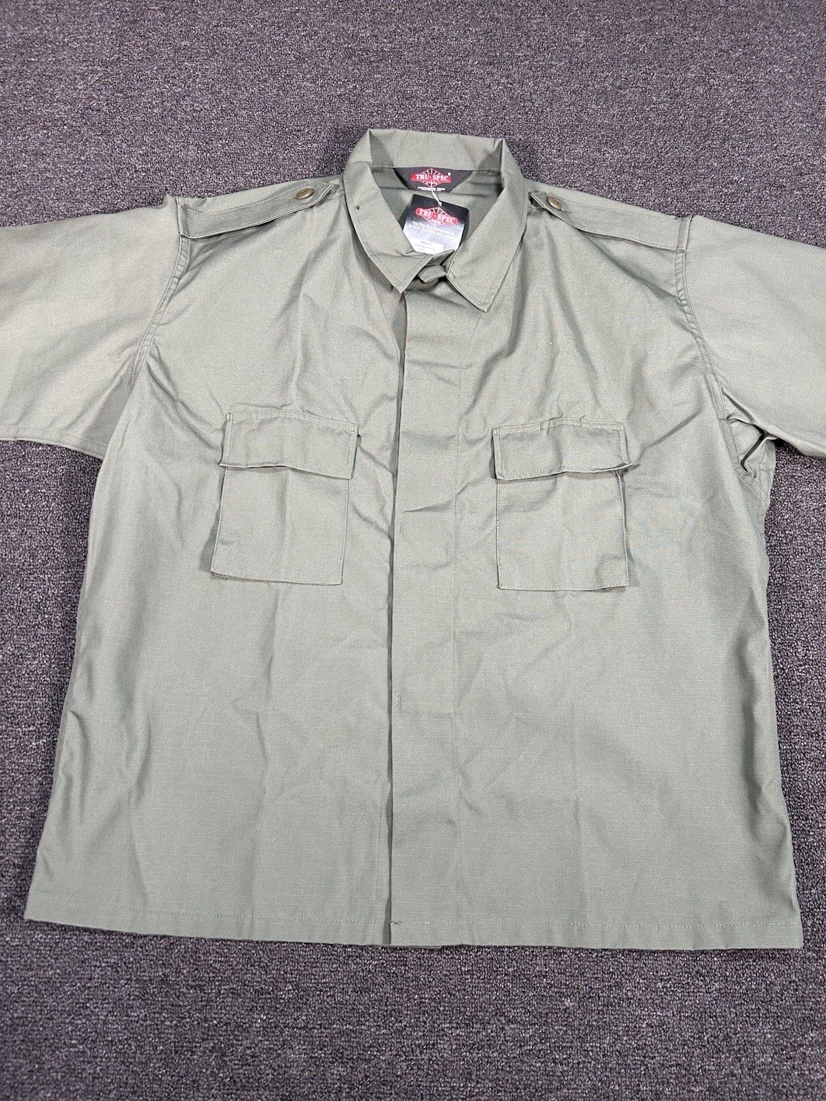 New True Spec Tactical Shirt Men’s 2XL Green Army Military Utility Ripstop