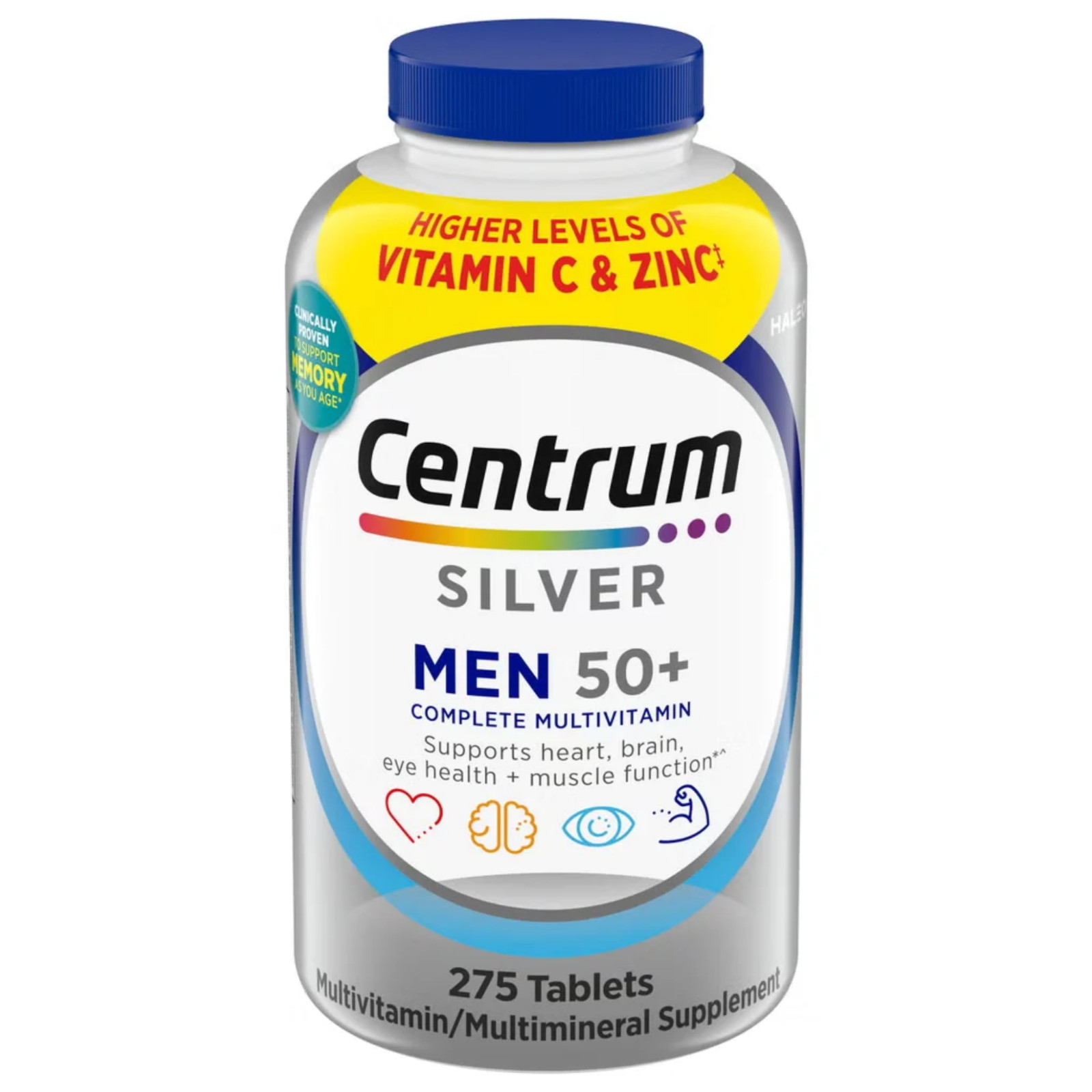 Centrum Silver Men's 50+ 275 Tablets MULTIVITAMIN SUPPLEMENT Exp 10/2027 Centrum Silver Men's 50+ 275 Tablets MULTIVITAMIN SUPPLEMENT Exp 10/2027